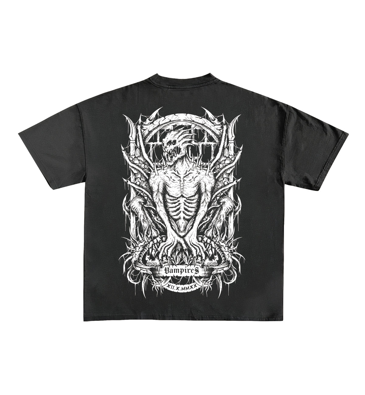 Metal Designed Oversized Tee