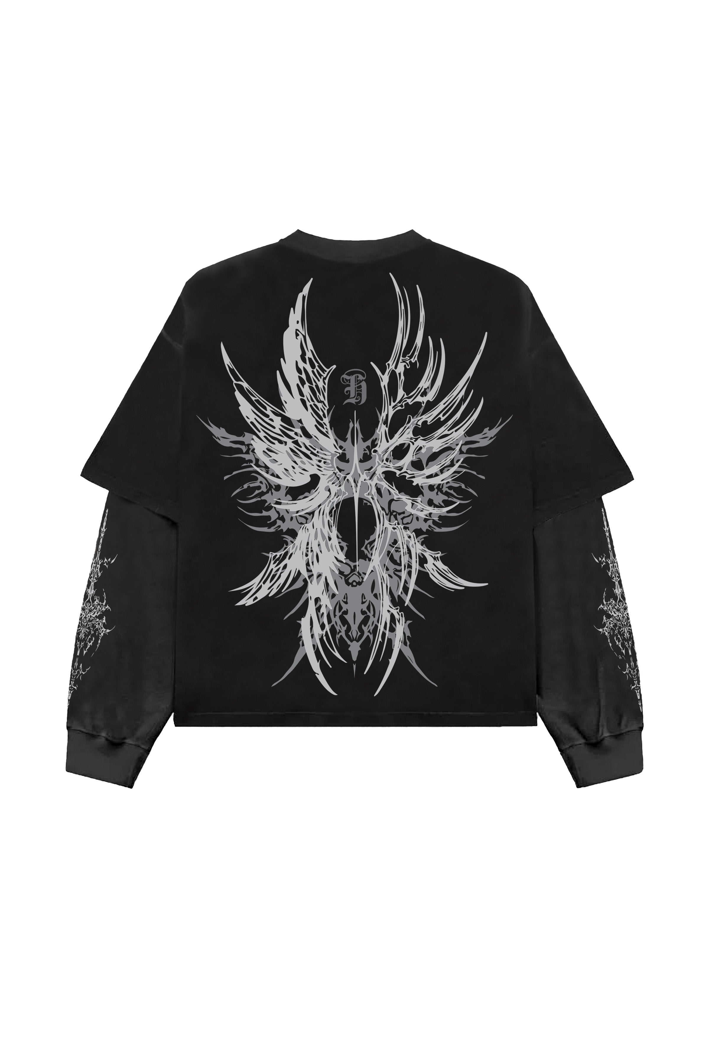 Runes in Progress Designed Oversized Long Sleeve T-shirt