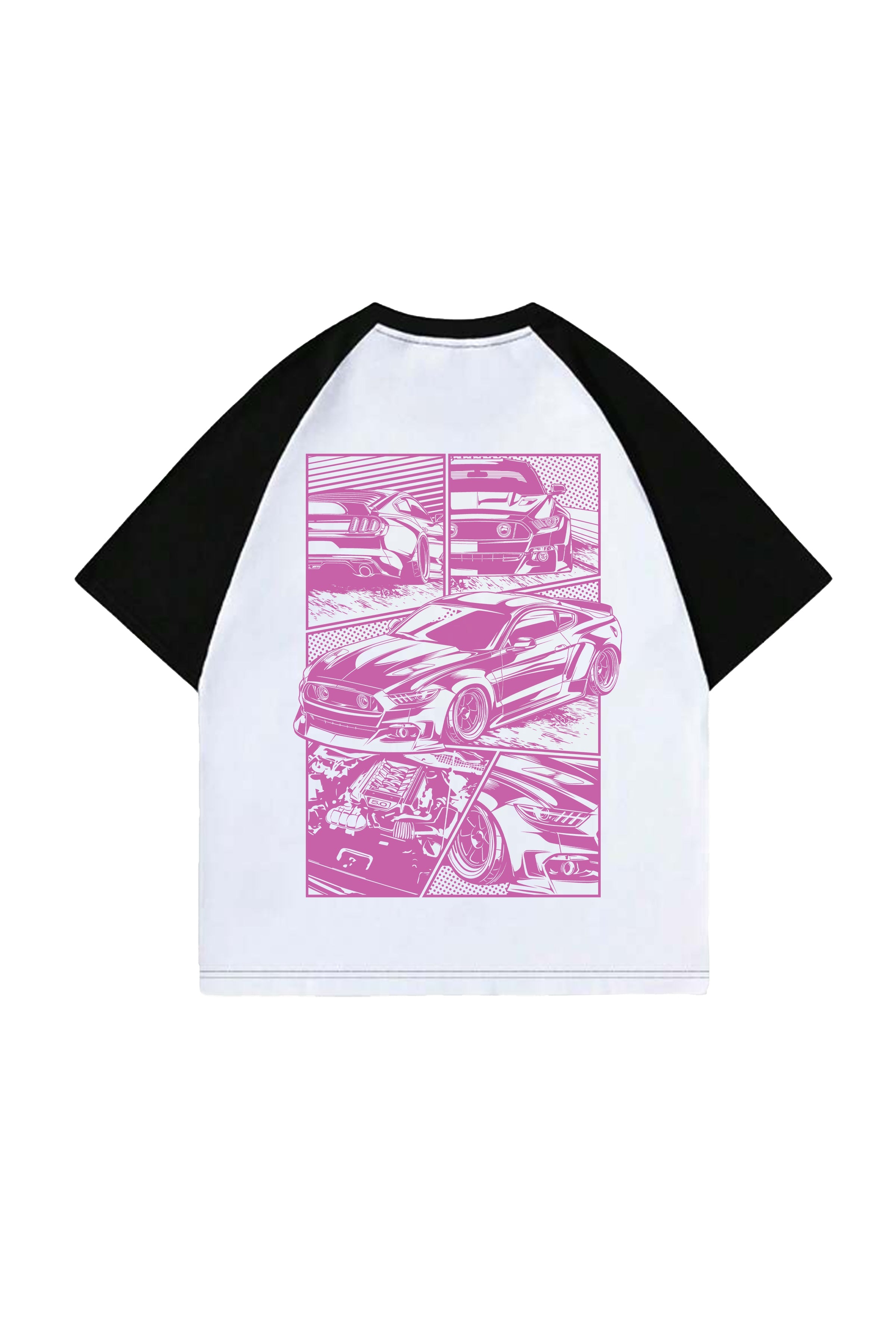 Mustang Designed Ranglan Oversized T-shirt