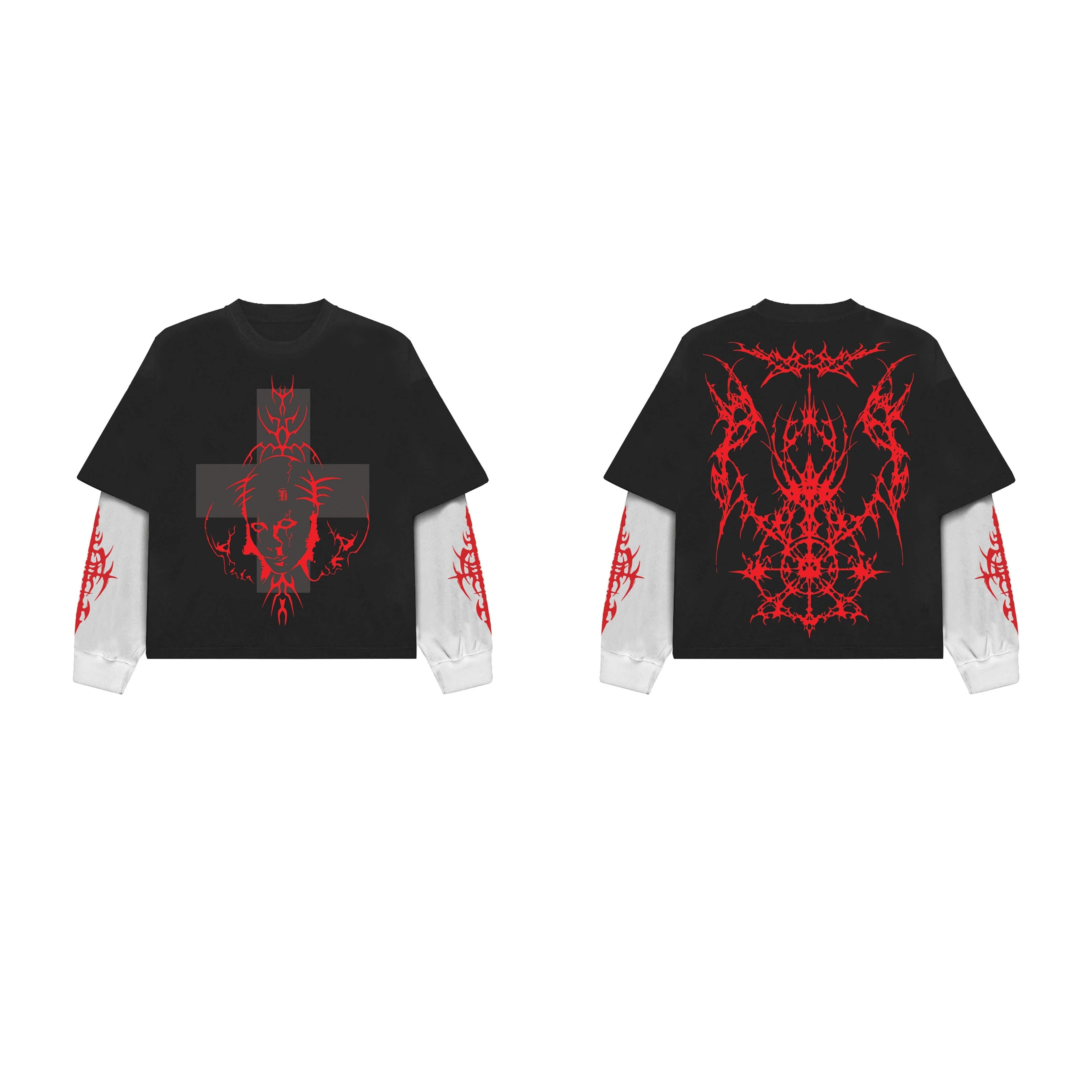 Blessed by Damage Designed Oversized Long Sleeve T-shirt