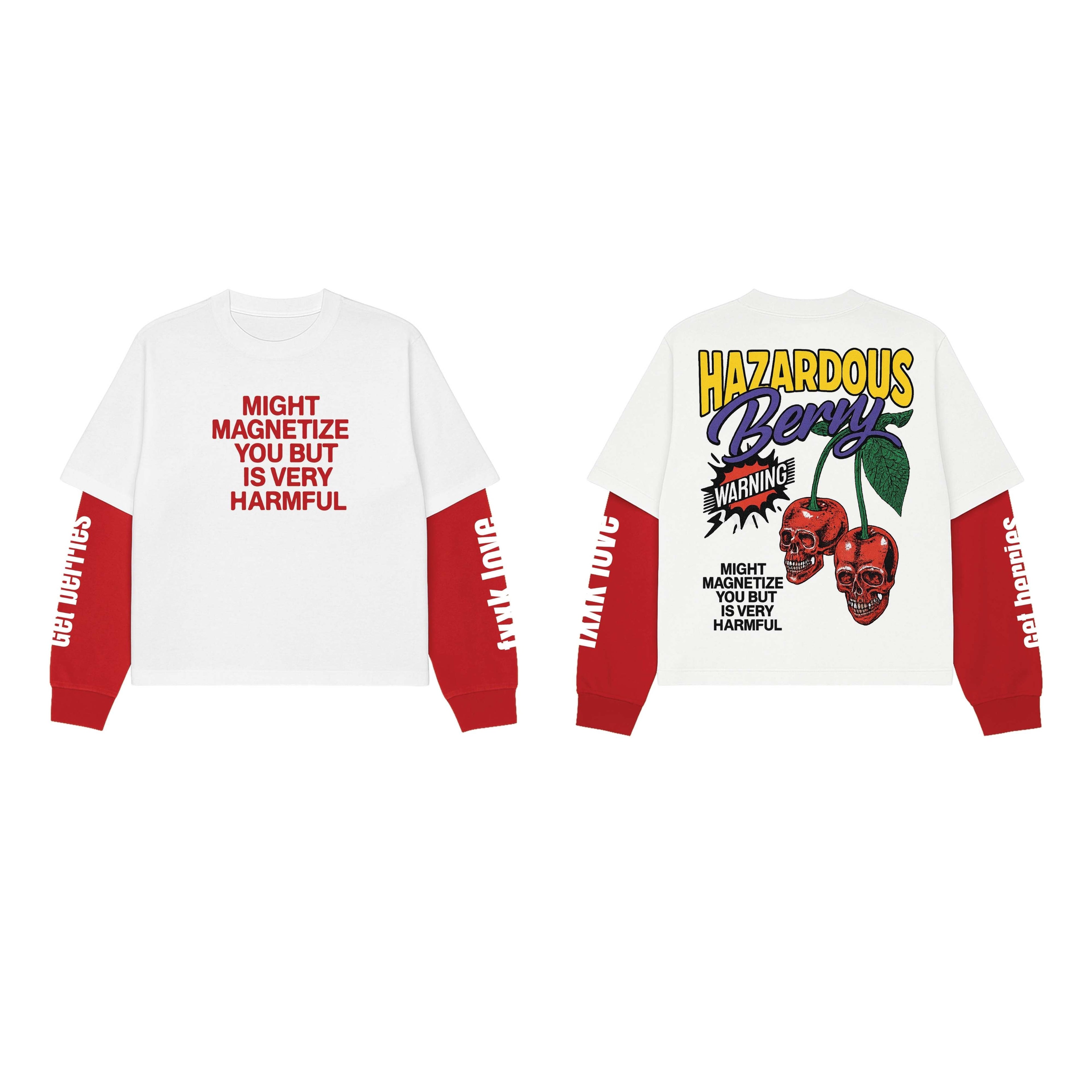 Hazardous Berry W&R LS Oversized Tee