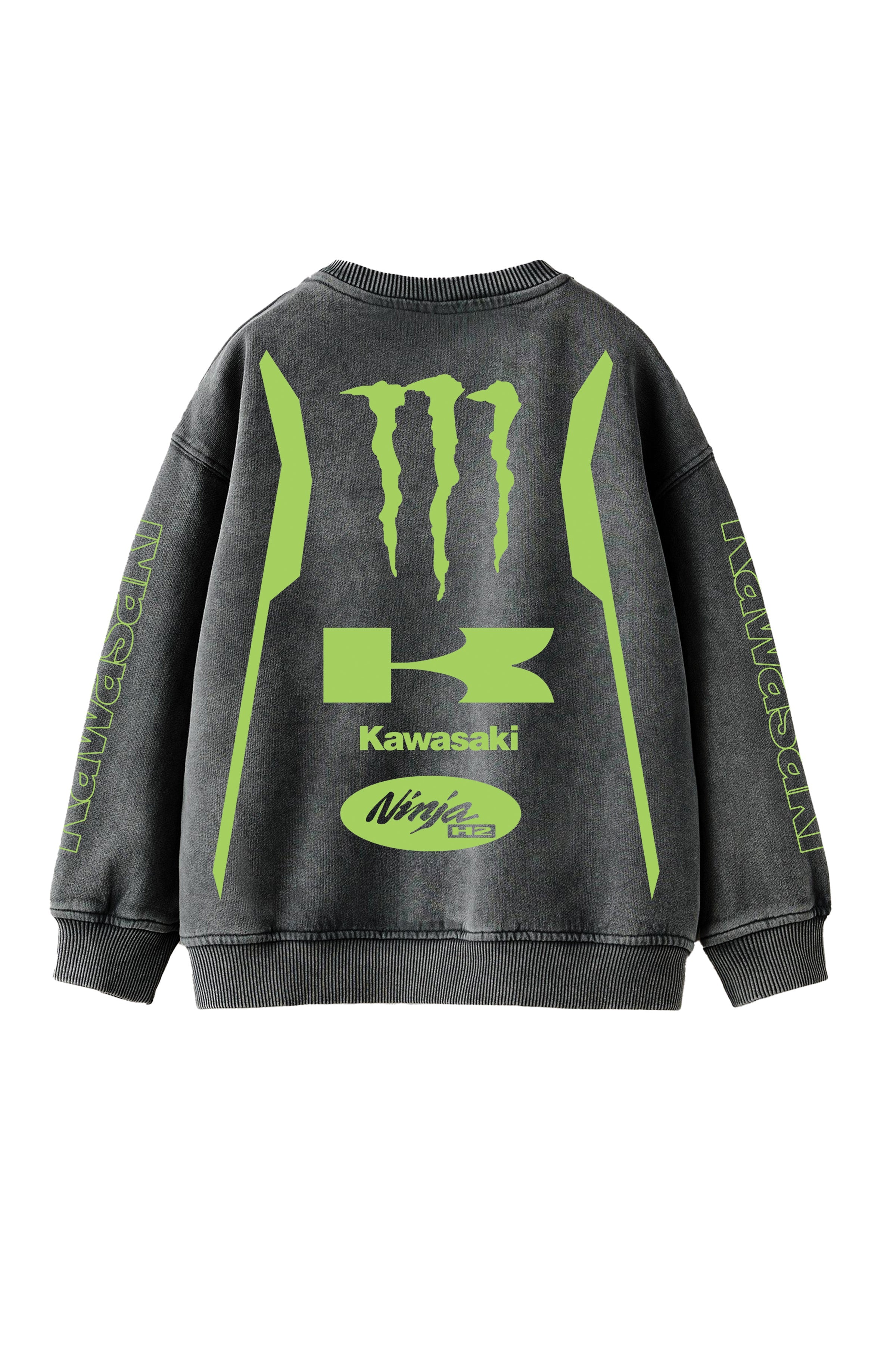 Kawasaki Designed Oversized Sweatshirt