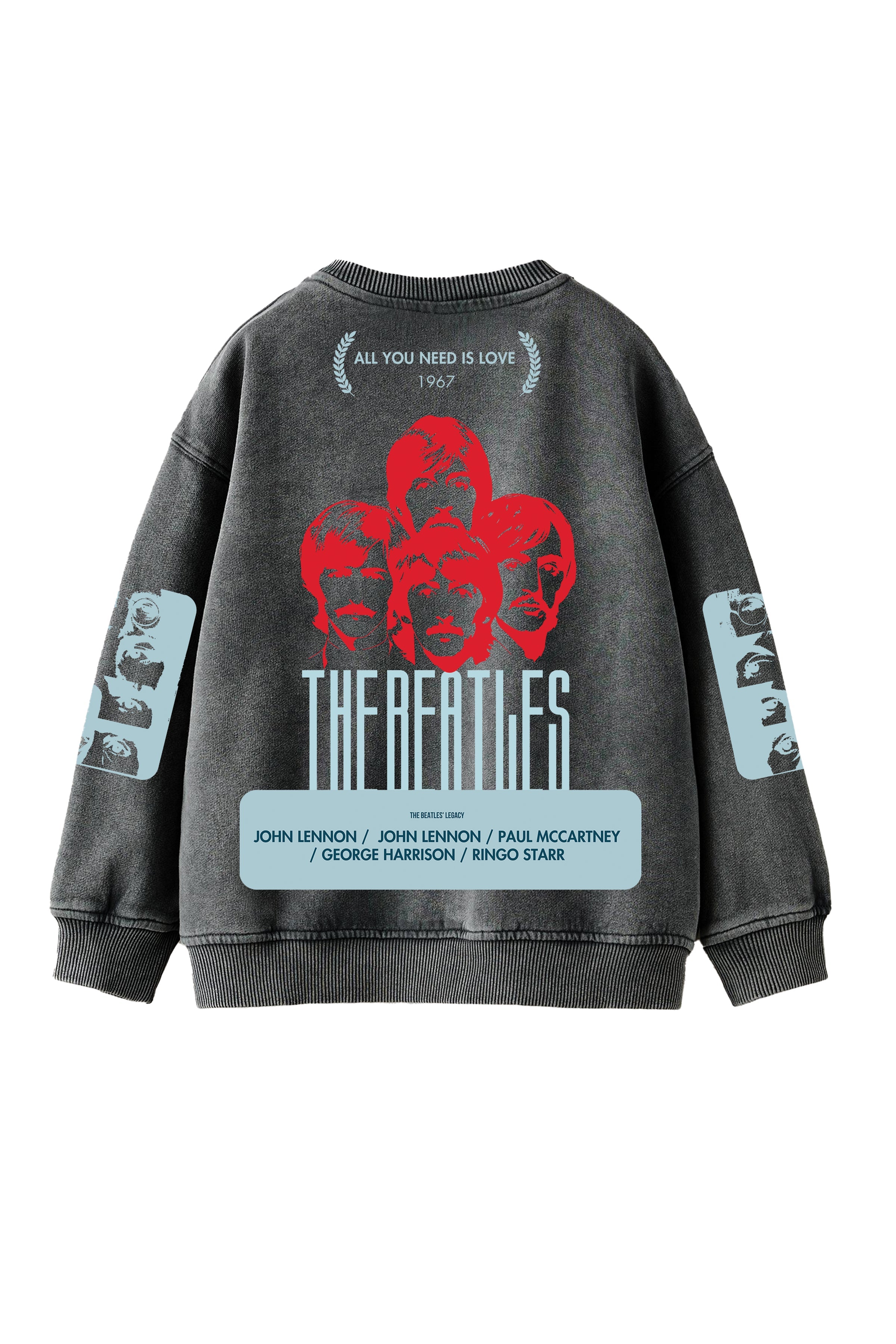 The Beatles Designed Oversized Sweatshirt