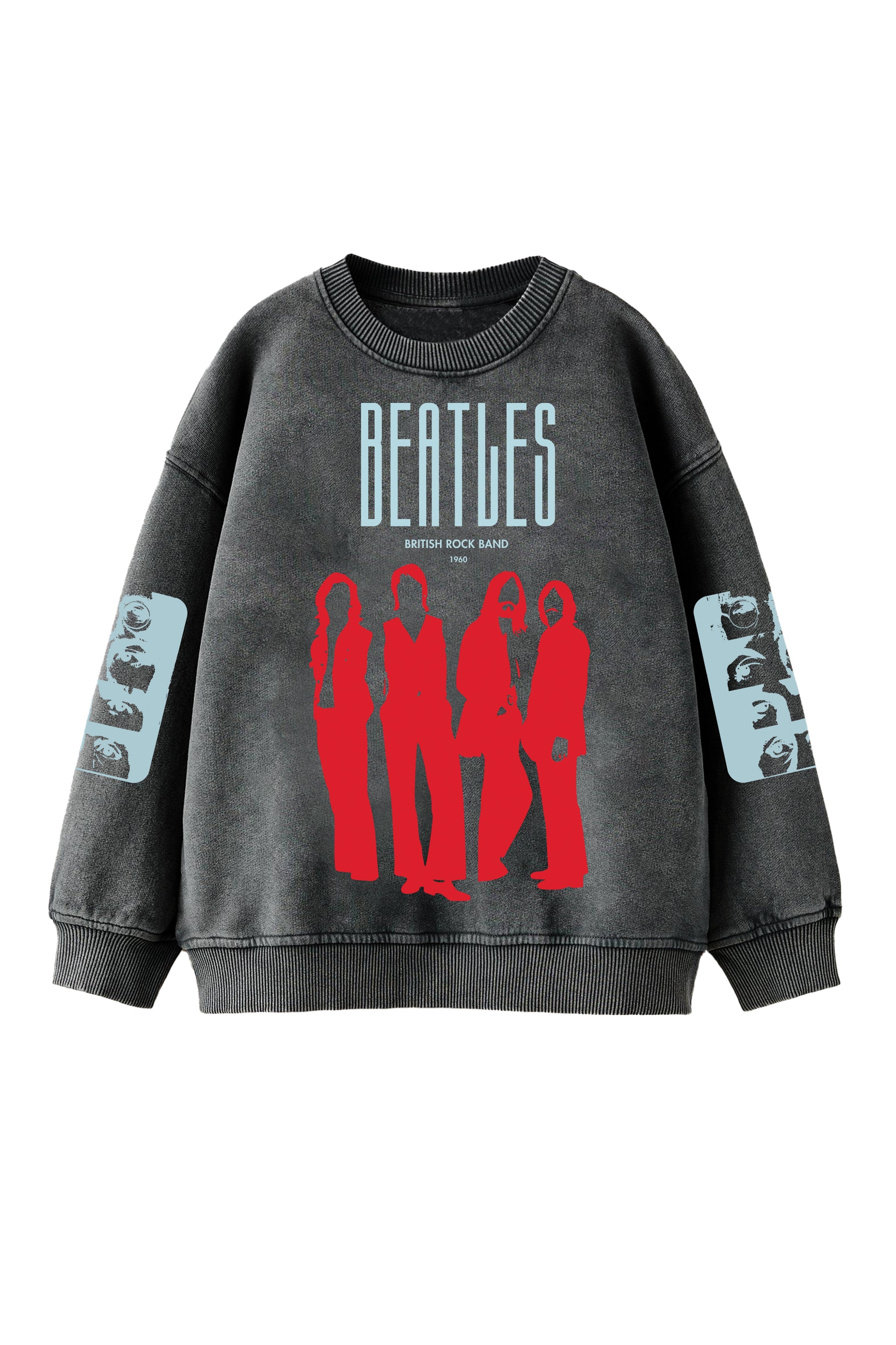 The Beatles Designed Oversized Sweatshirt