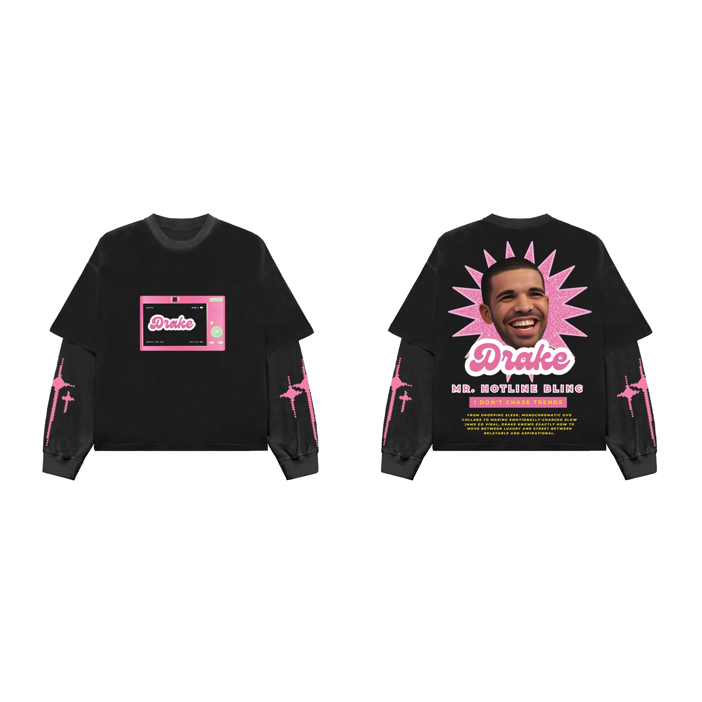 Drake Designed Oversized Long Sleeve T-shirt