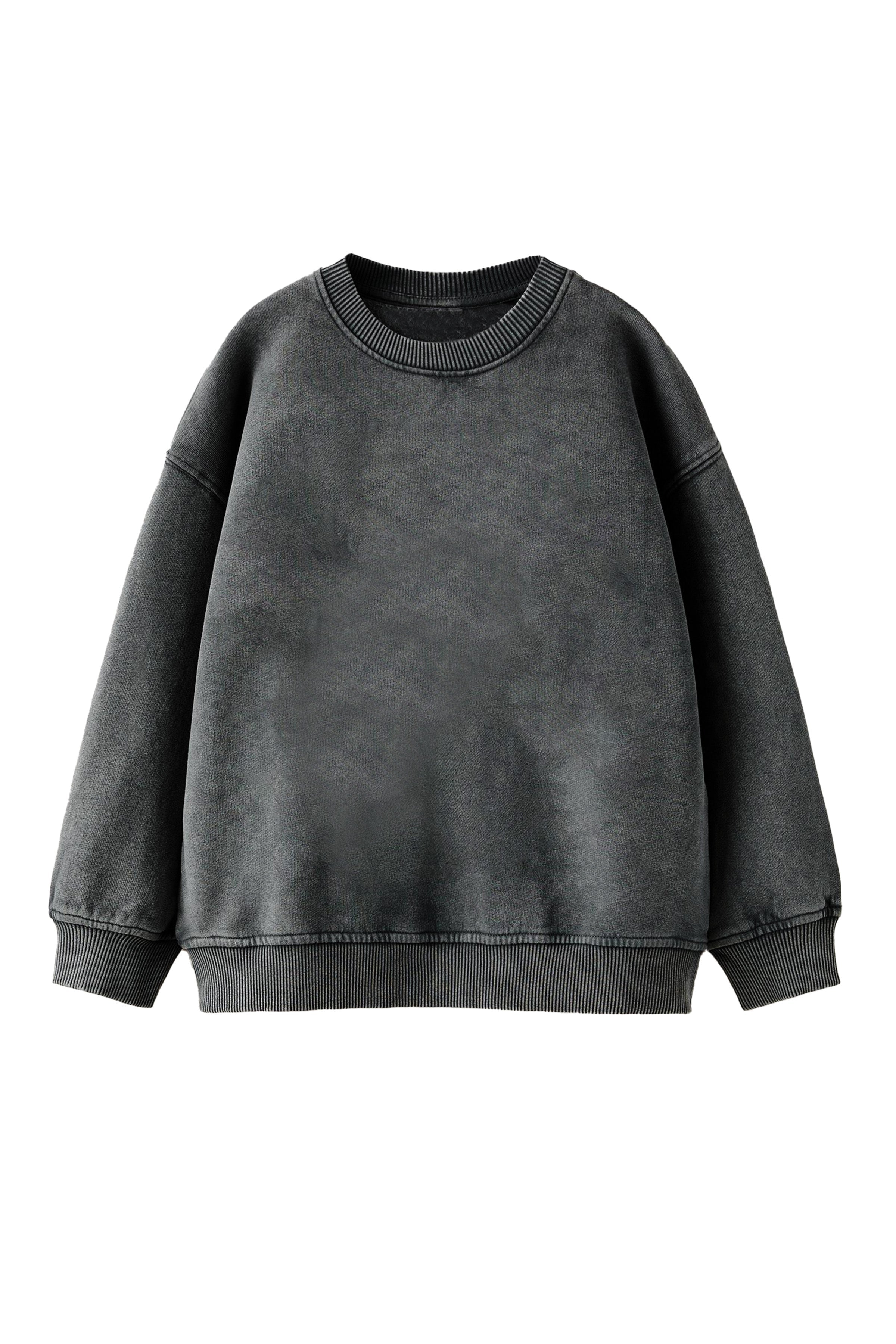 Plain Vintage Designed Oversized Sweatshirt