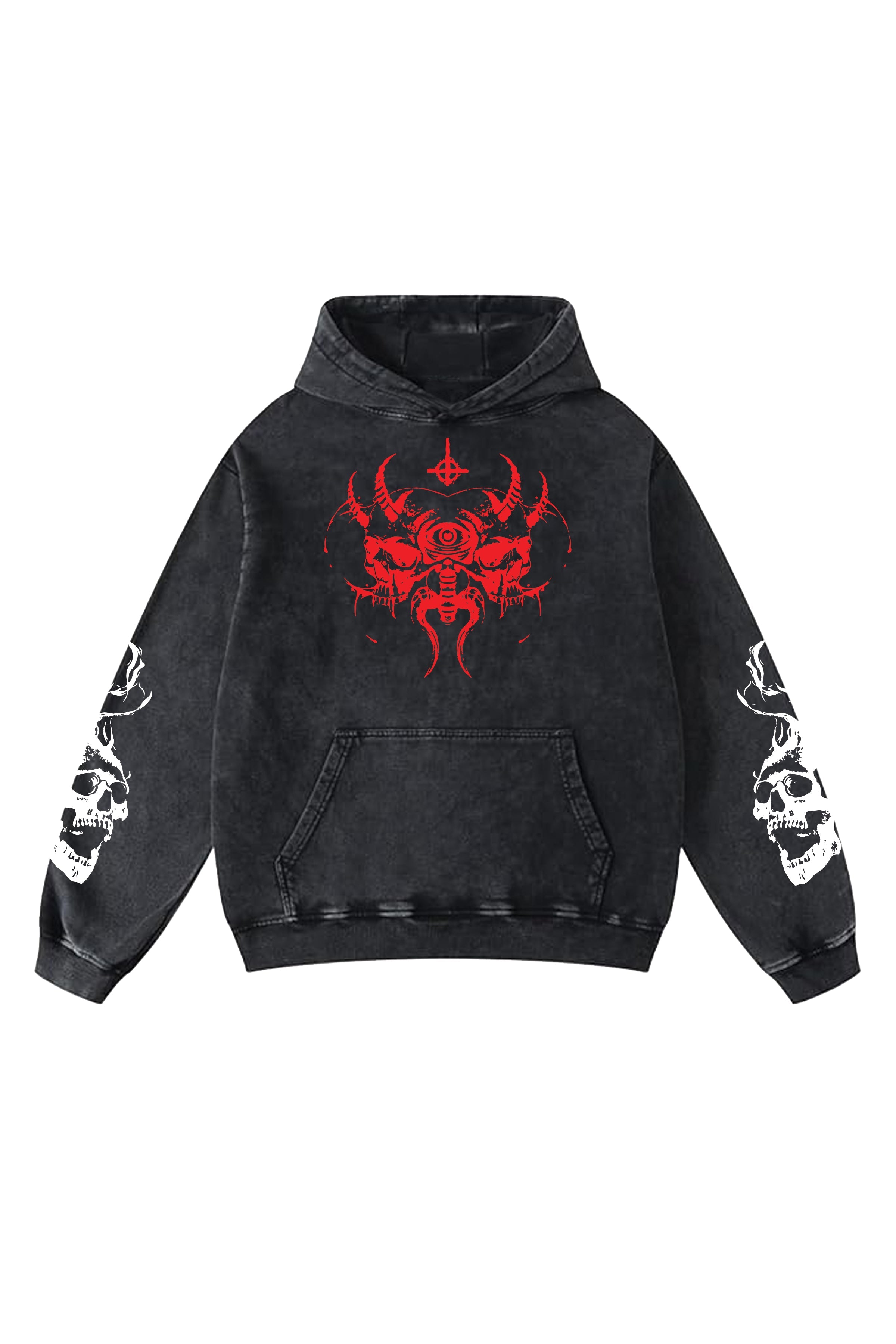 Hellsworm Designed Oversized Hoodie