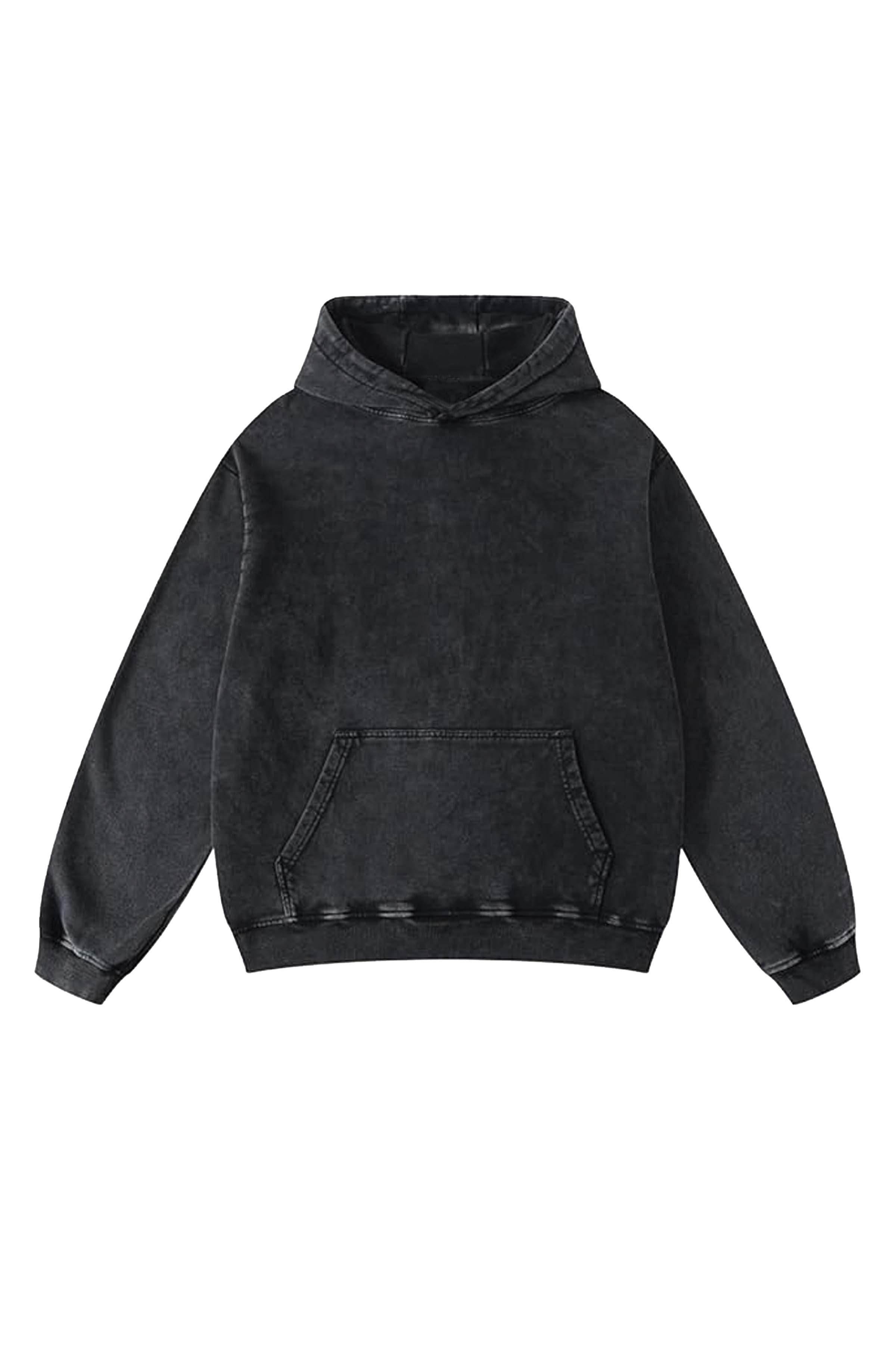 Plain Vintage Designed Oversized Hoodie