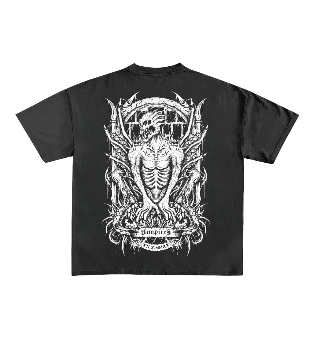 Metal Designed Oversized Tee