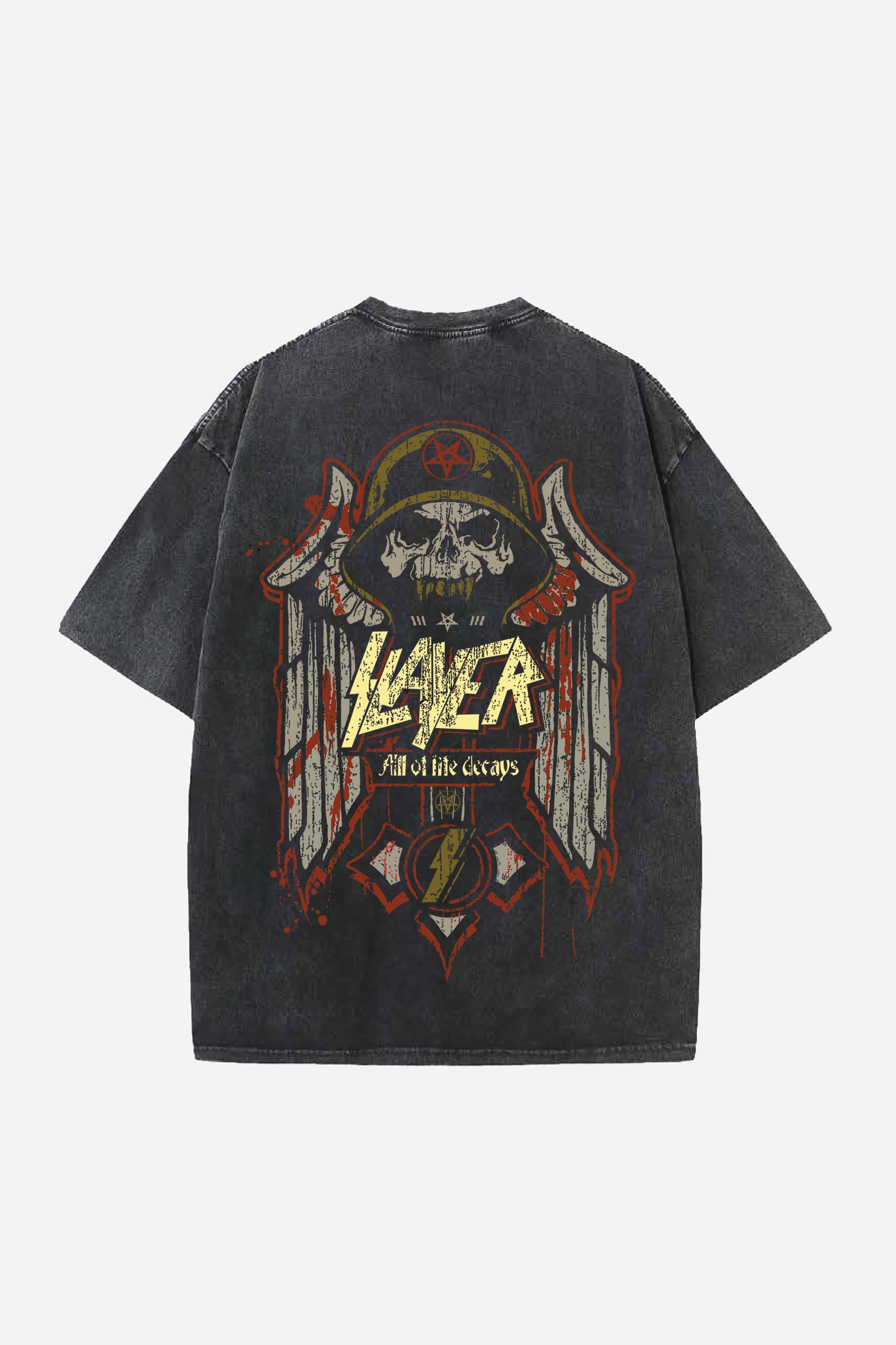 Slayer Designed Vintage Oversized T-shirt