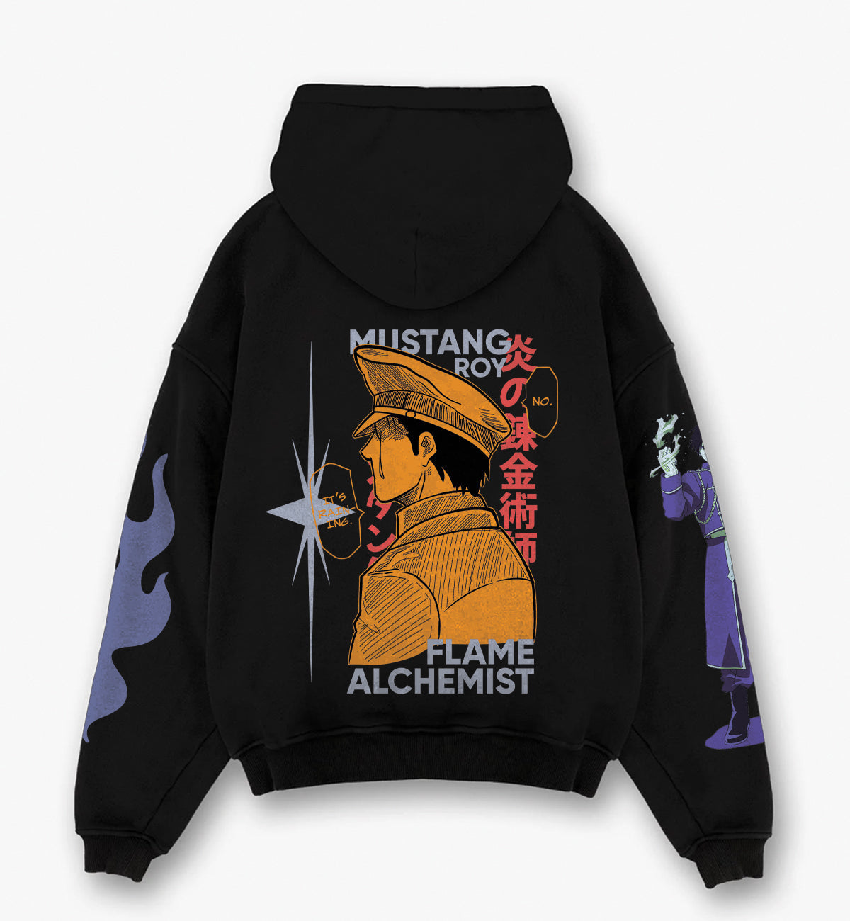 Full Metal Alchemist Mustang Roy Designed Oversized Hoodie