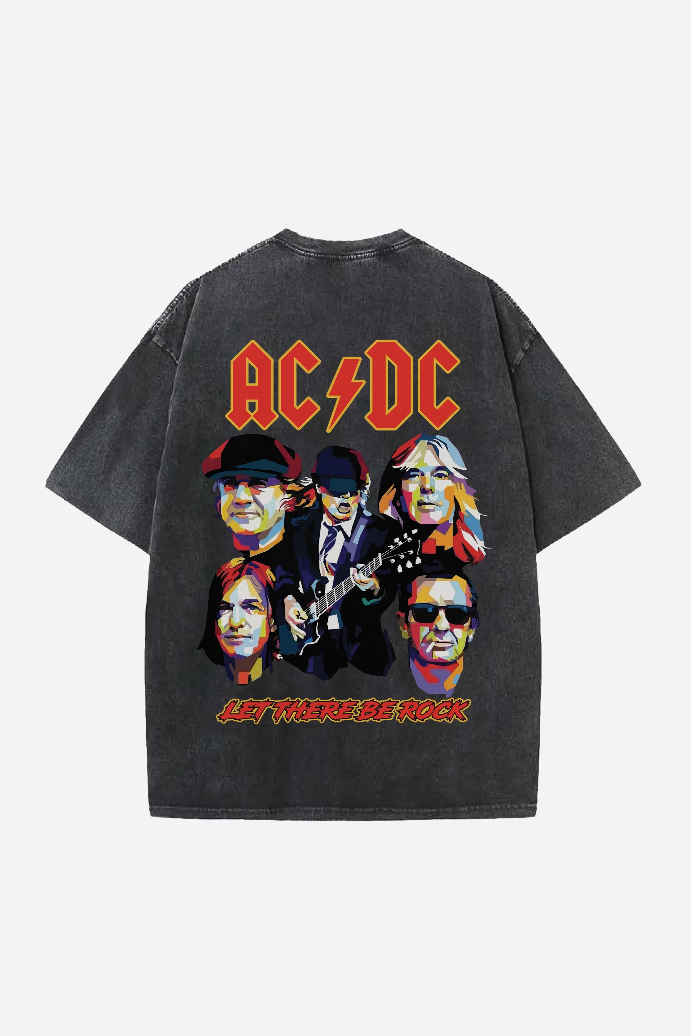 ACDC Designed Vintage Oversized T-shirt