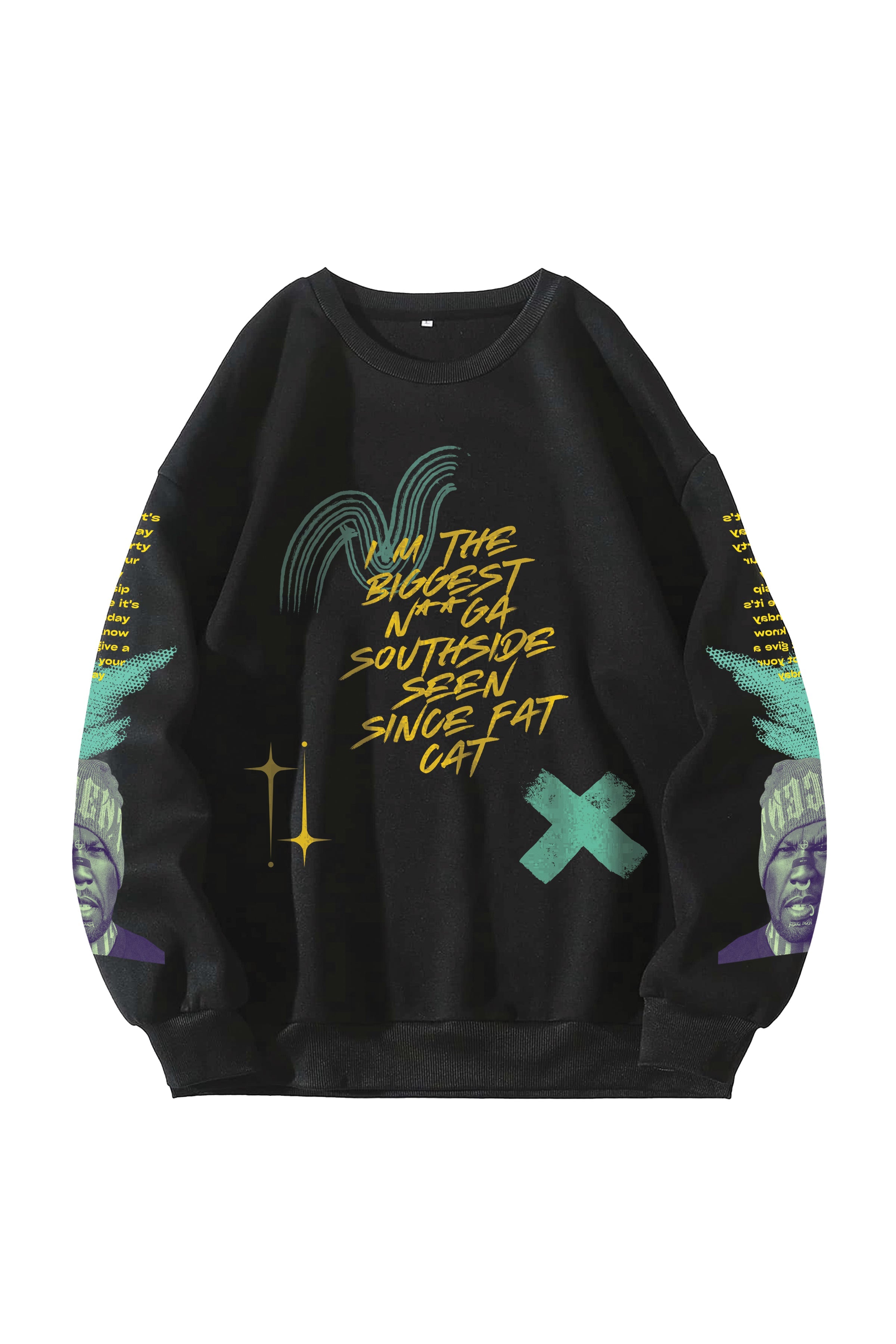 50Cent Designed Oversized Sweatshirt