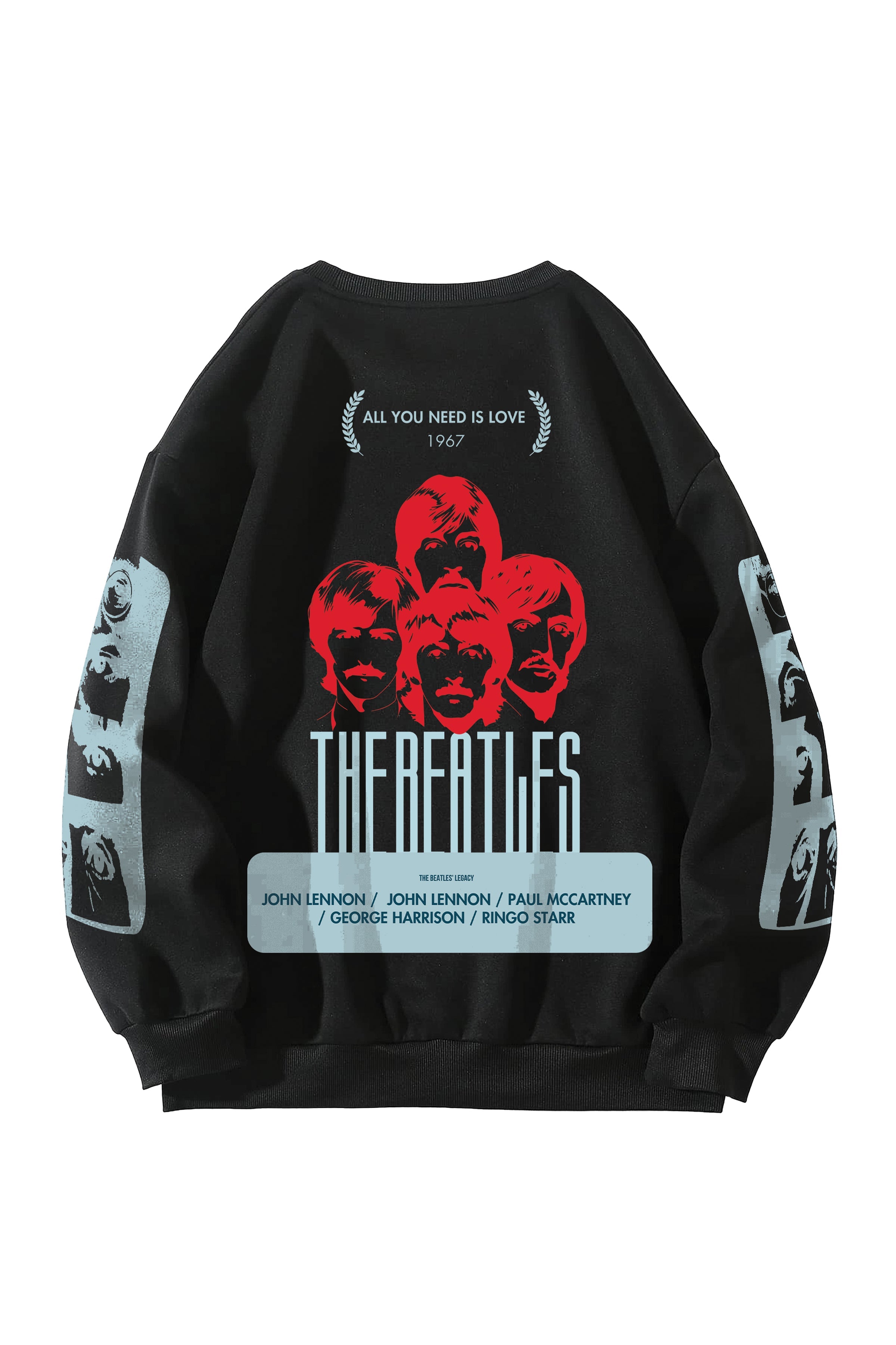 The Beatles Designed Oversized Sweatshirt