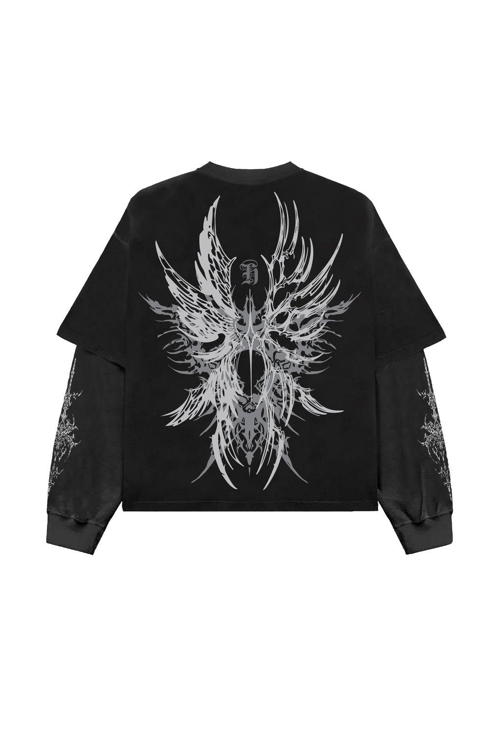 Runes in Progress Designed Oversized Long Sleeve T-shirt
