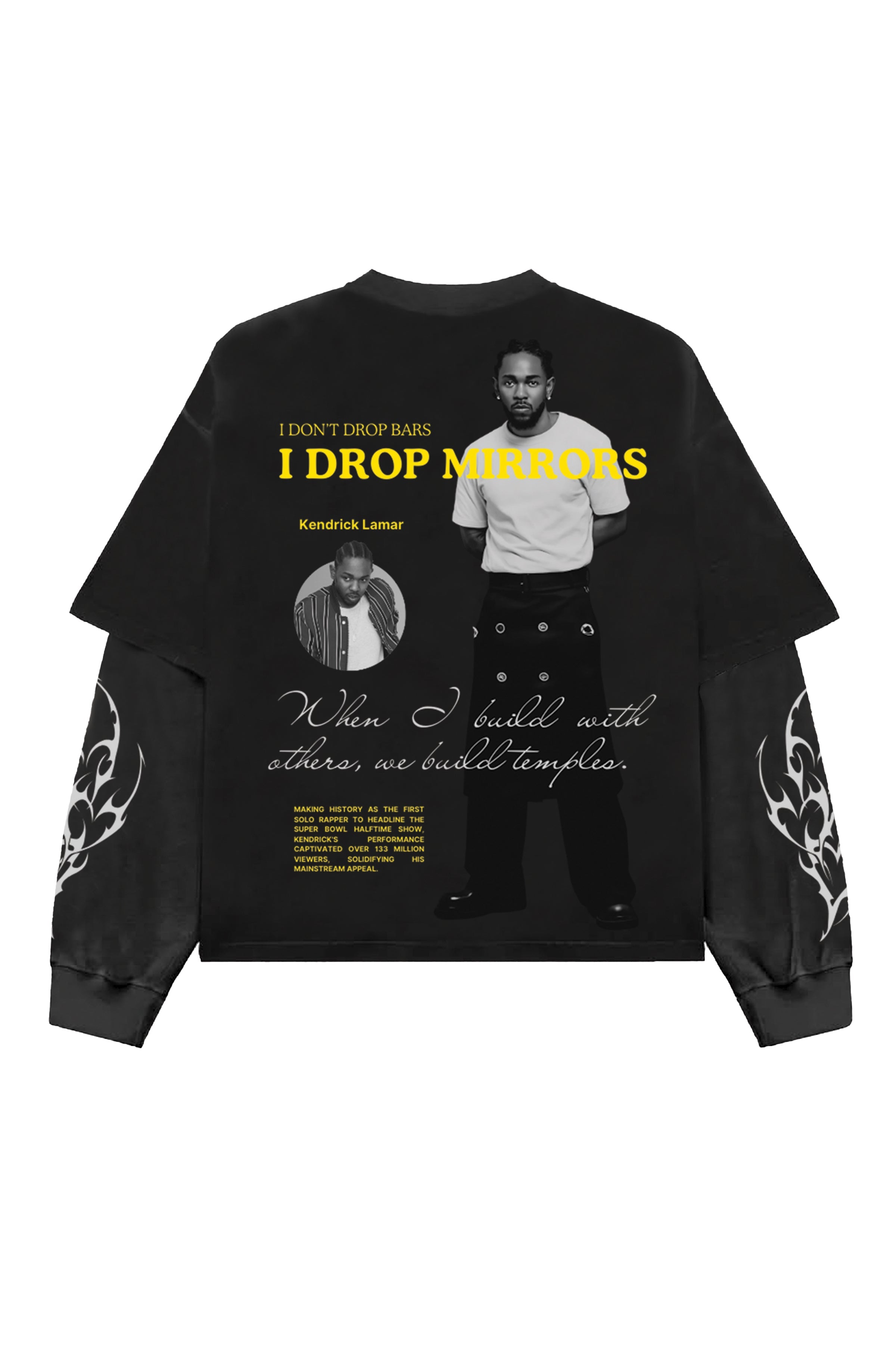 Kendrick Lamar Designed Oversized Long Sleeve T-shirt