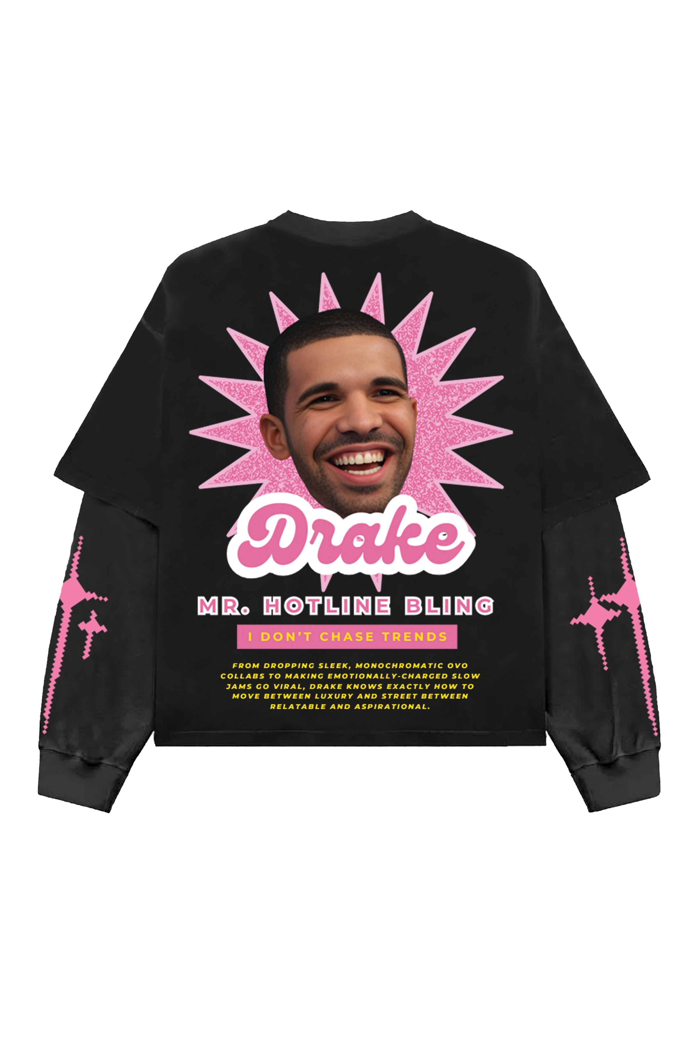 Drake Designed Oversized Long Sleeve T-shirt