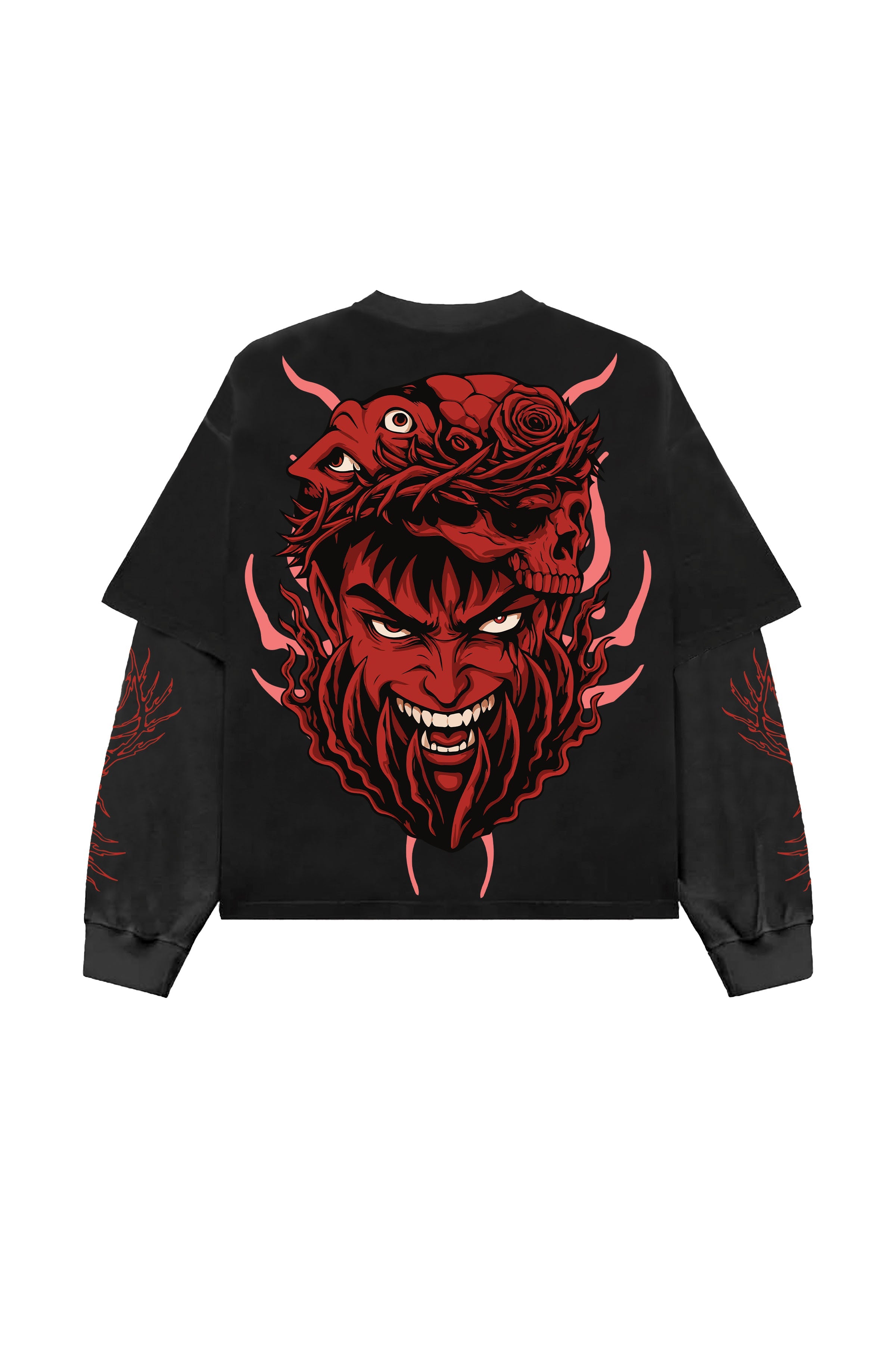 Berserk Designed B&G Oversized Long Sleeve T-shirt
