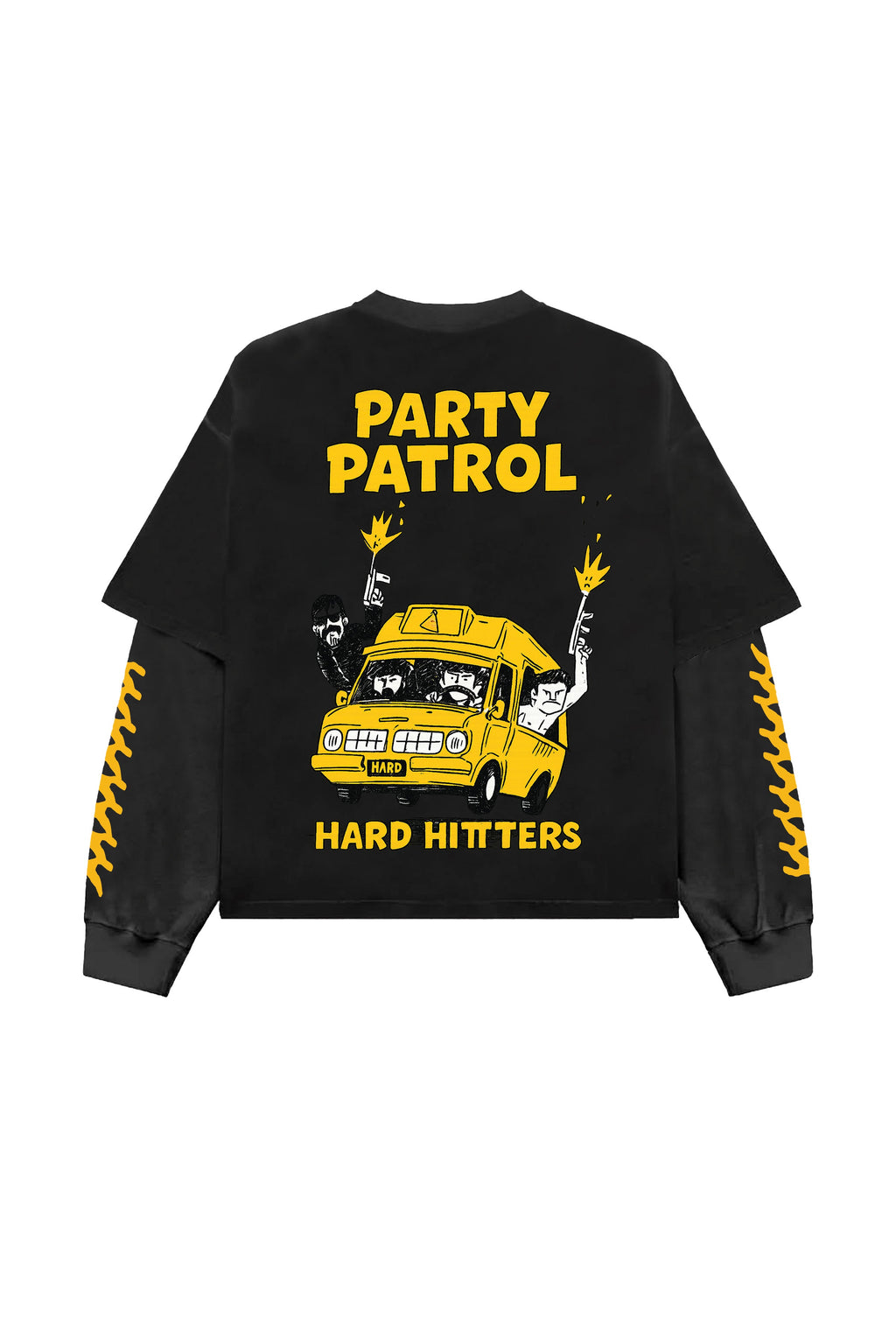Party Patrol B&G LS Oversized Tee
