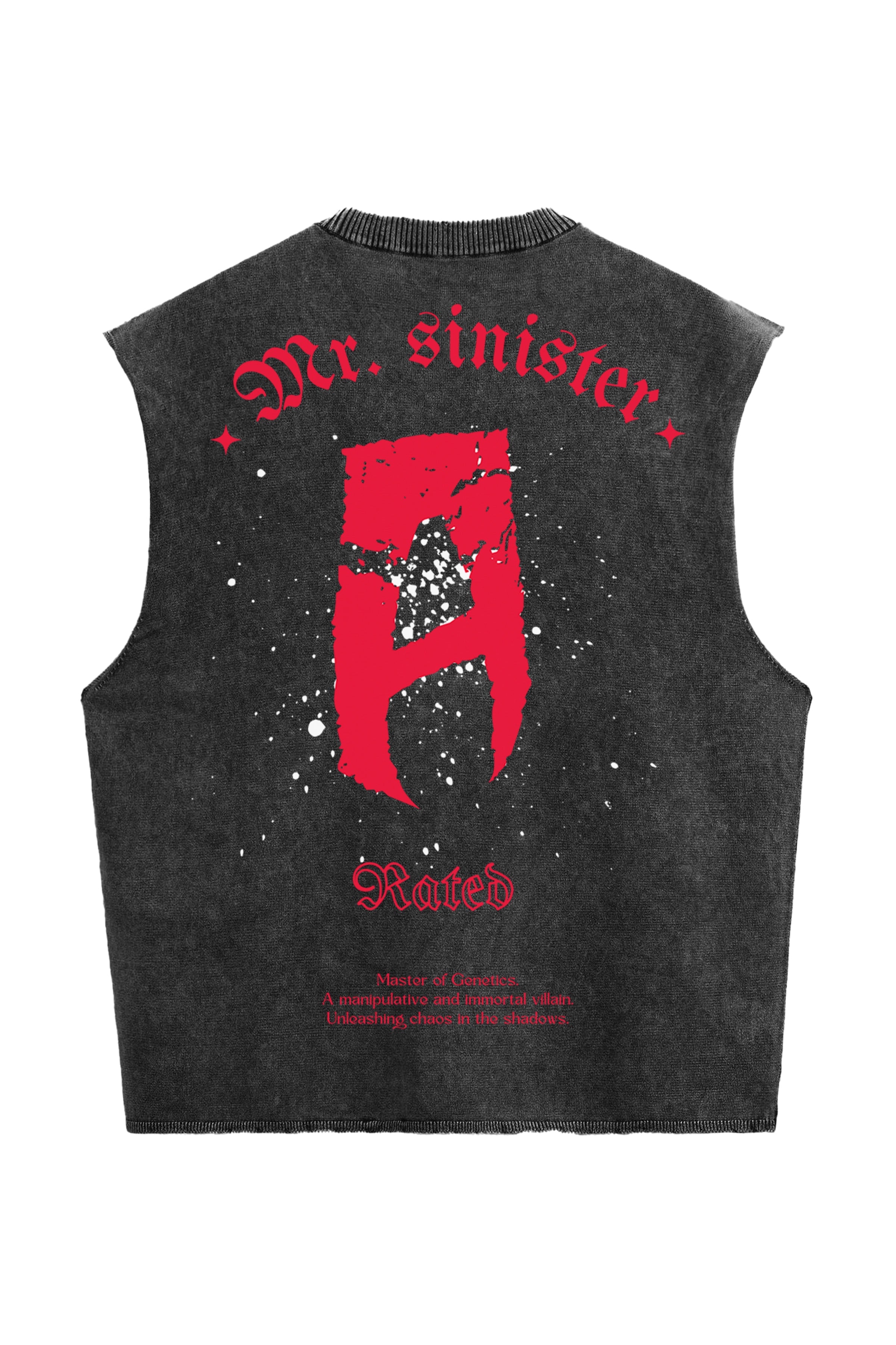 Mr. Sinister Designed Vintage Oversized Tank
