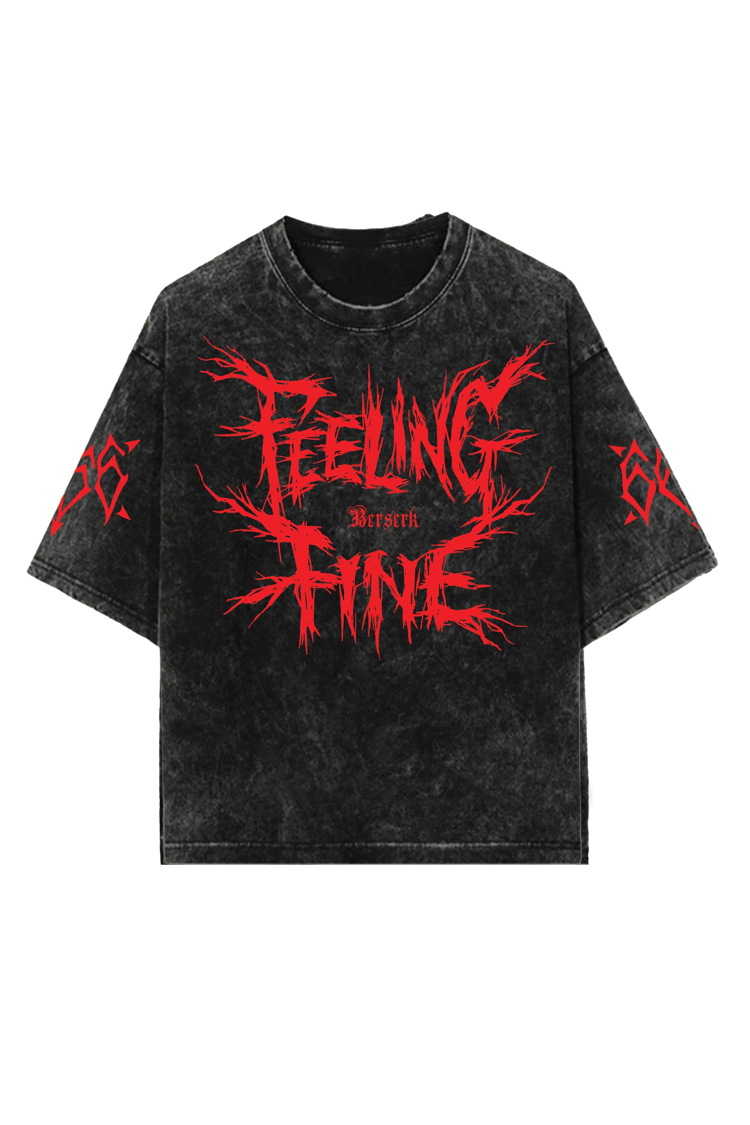 Beserk Designed Vintage Oversized T-shirt