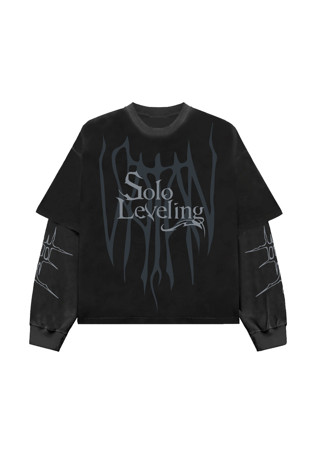 Solo Leveling Designed B&G Oversized Long Sleeve T-shirt