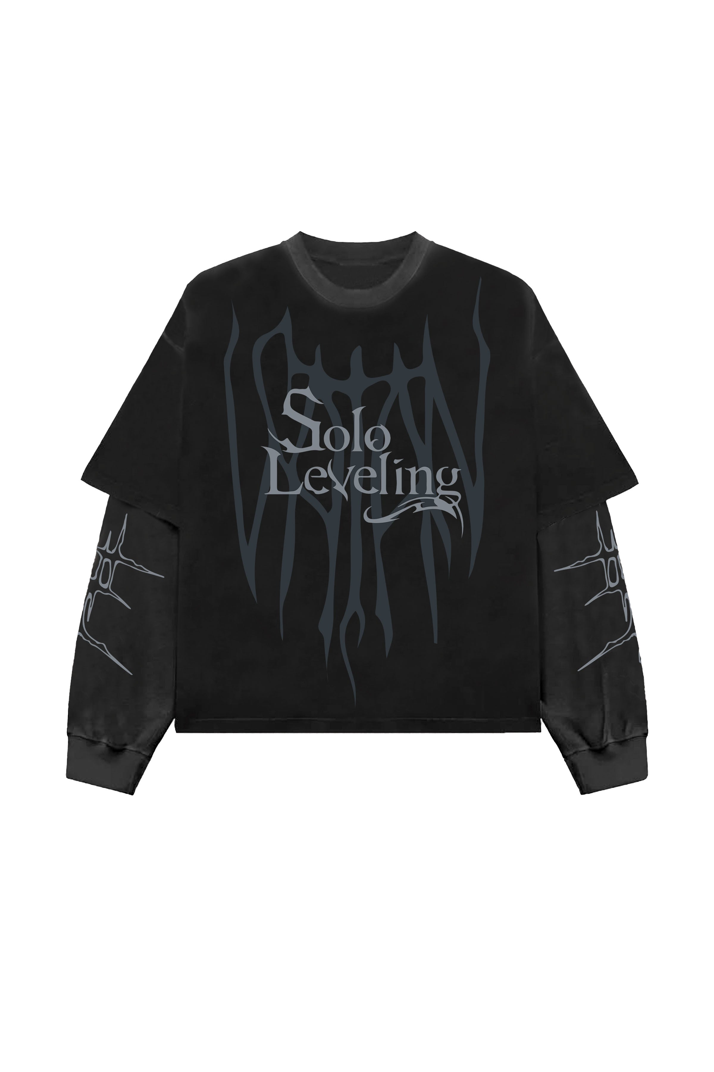 Solo Leveling Designed B&G Oversized Long Sleeve T-shirt