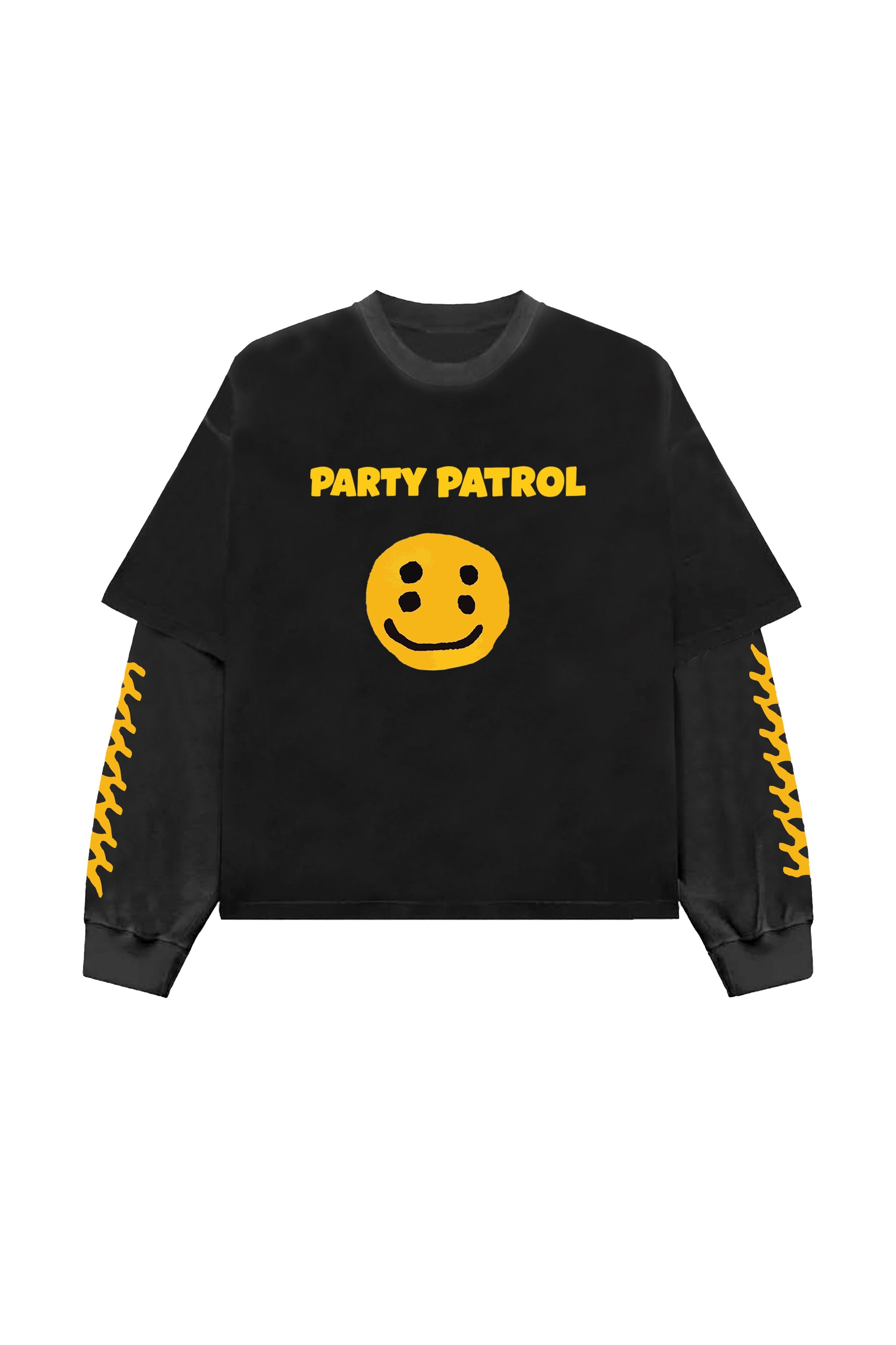 Party Patrol B&G LS Oversized Tee