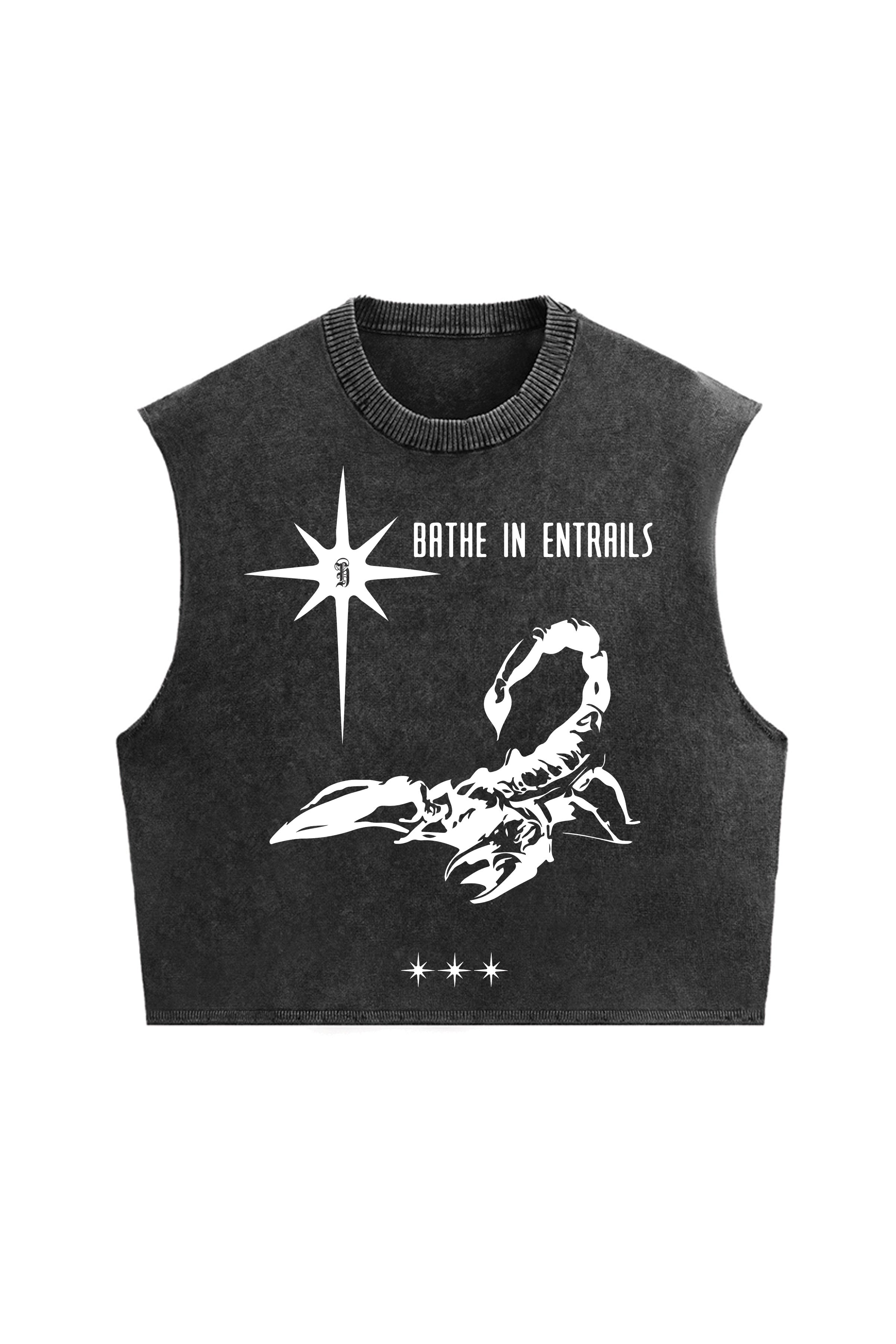 Peace and Chaos Designed Vintage Oversized Tank