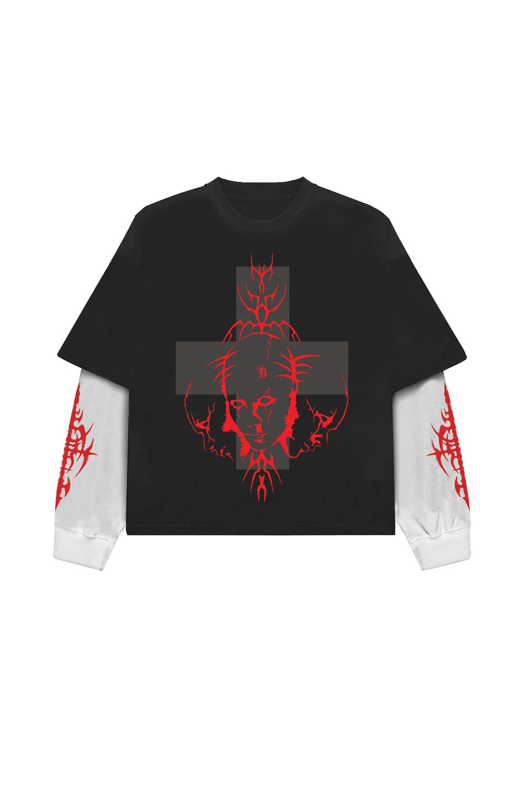 Blessed by Damage Designed Oversized Long Sleeve T-shirt