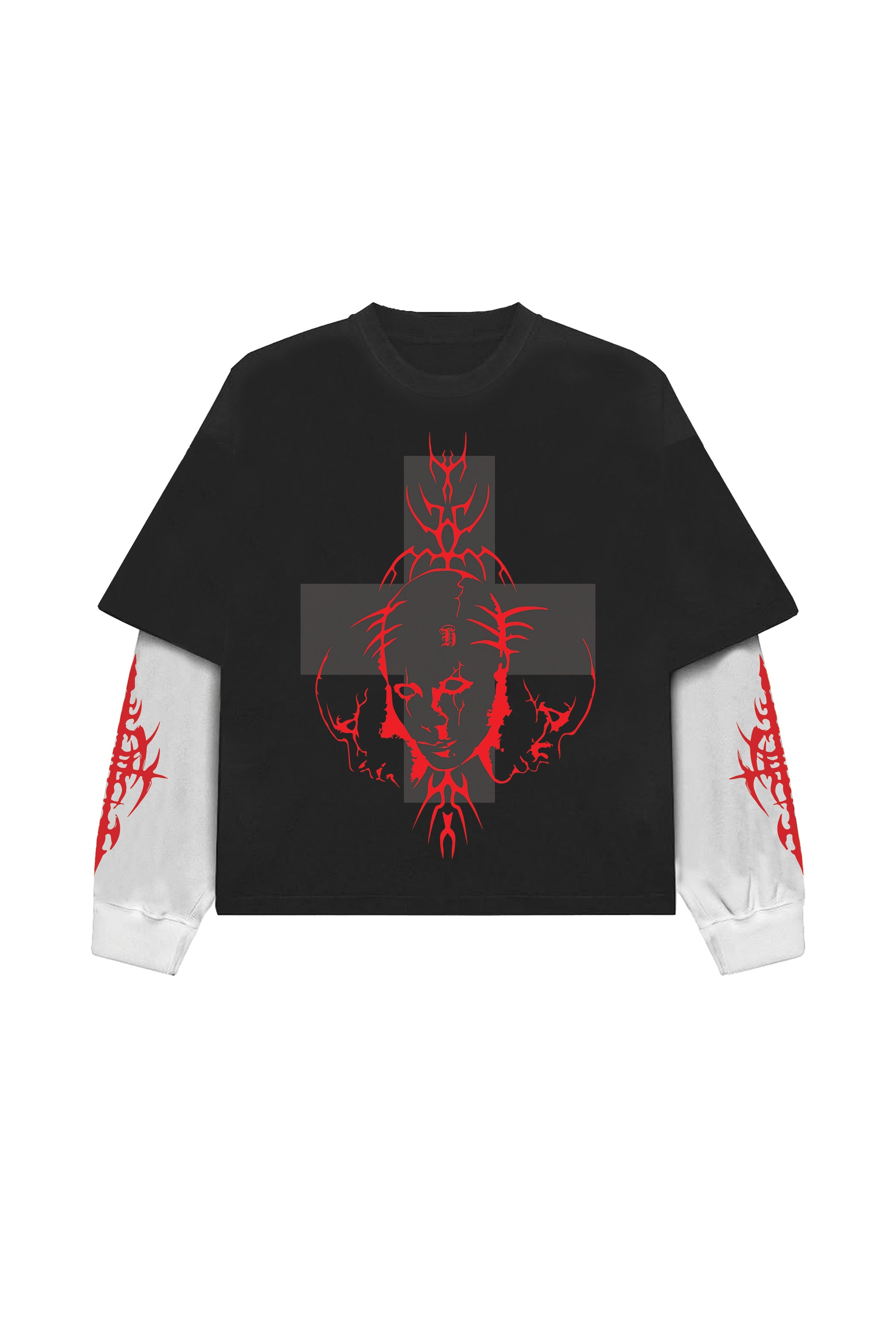 Blessed by Damage Designed Oversized Long Sleeve T-shirt