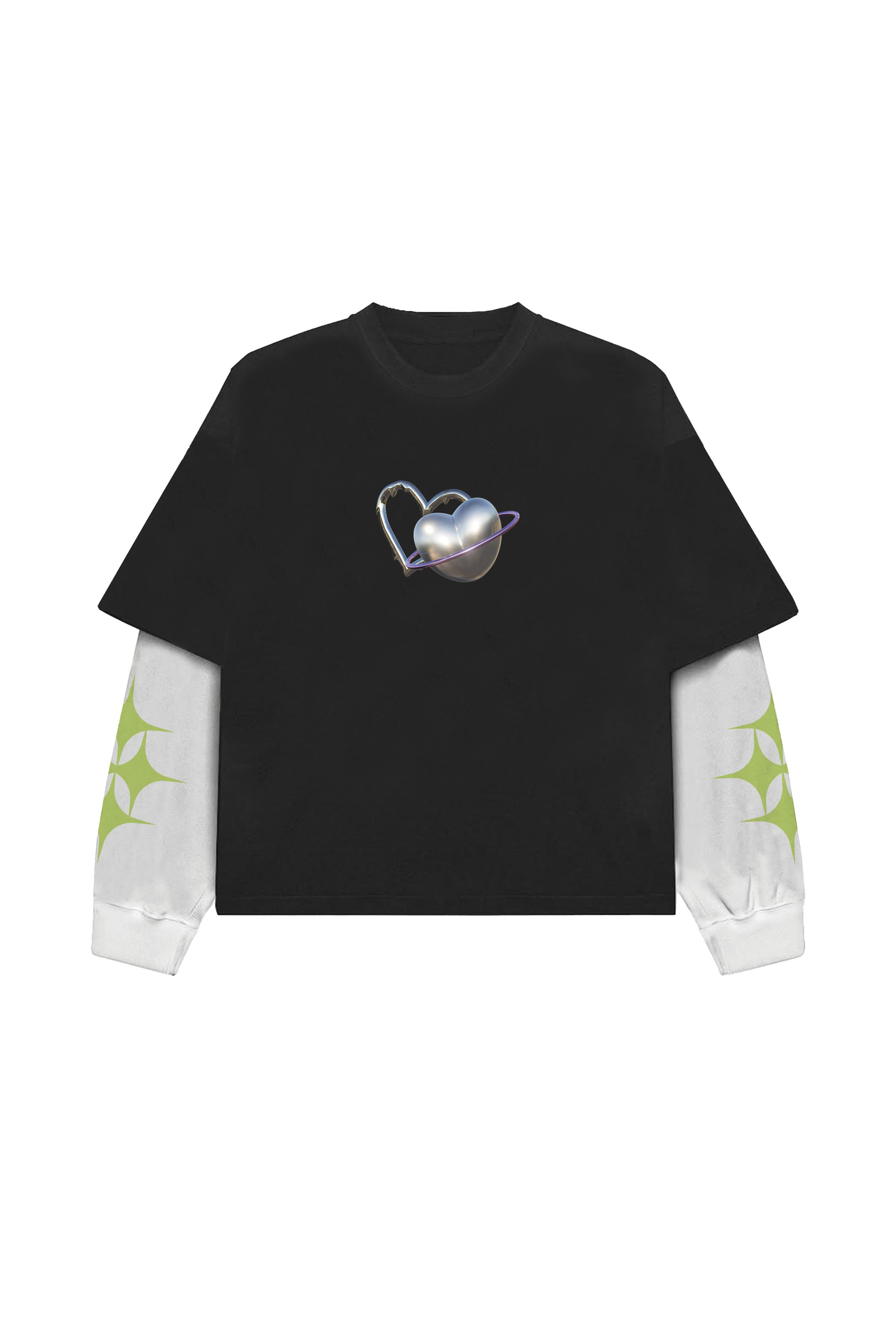 Take A Break B&W LS Oversized Tee