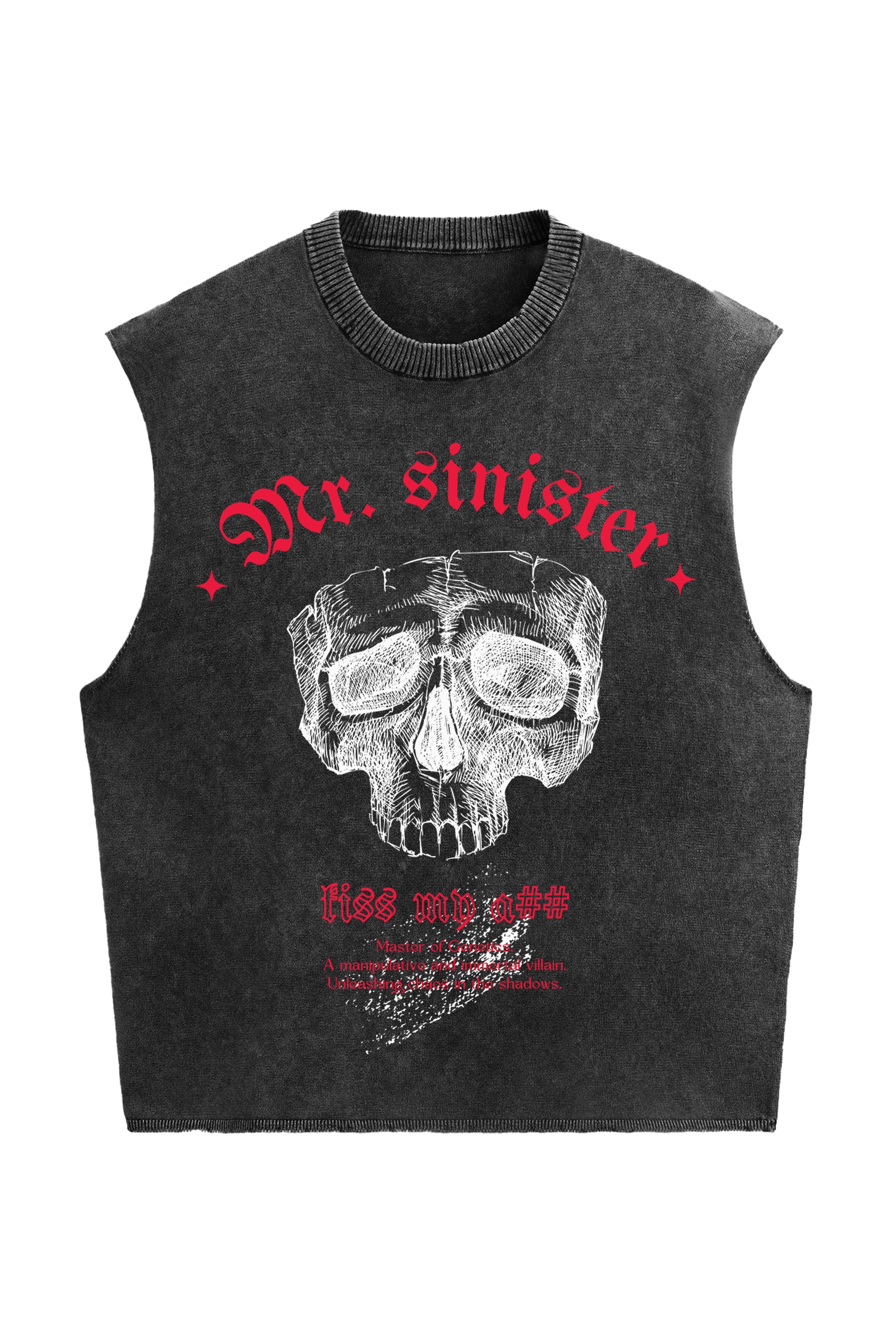Mr. Sinister Designed Vintage Oversized Tank