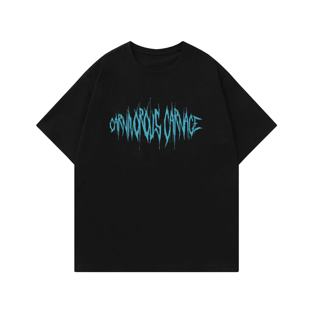 Carnivorous Carnage Designed Oversized T-shirt