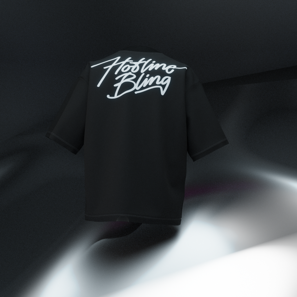 Hotling Bling Reflective Designed Oversized Tee