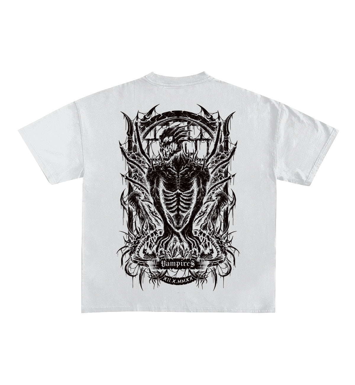 Metal Designed Oversized Tee