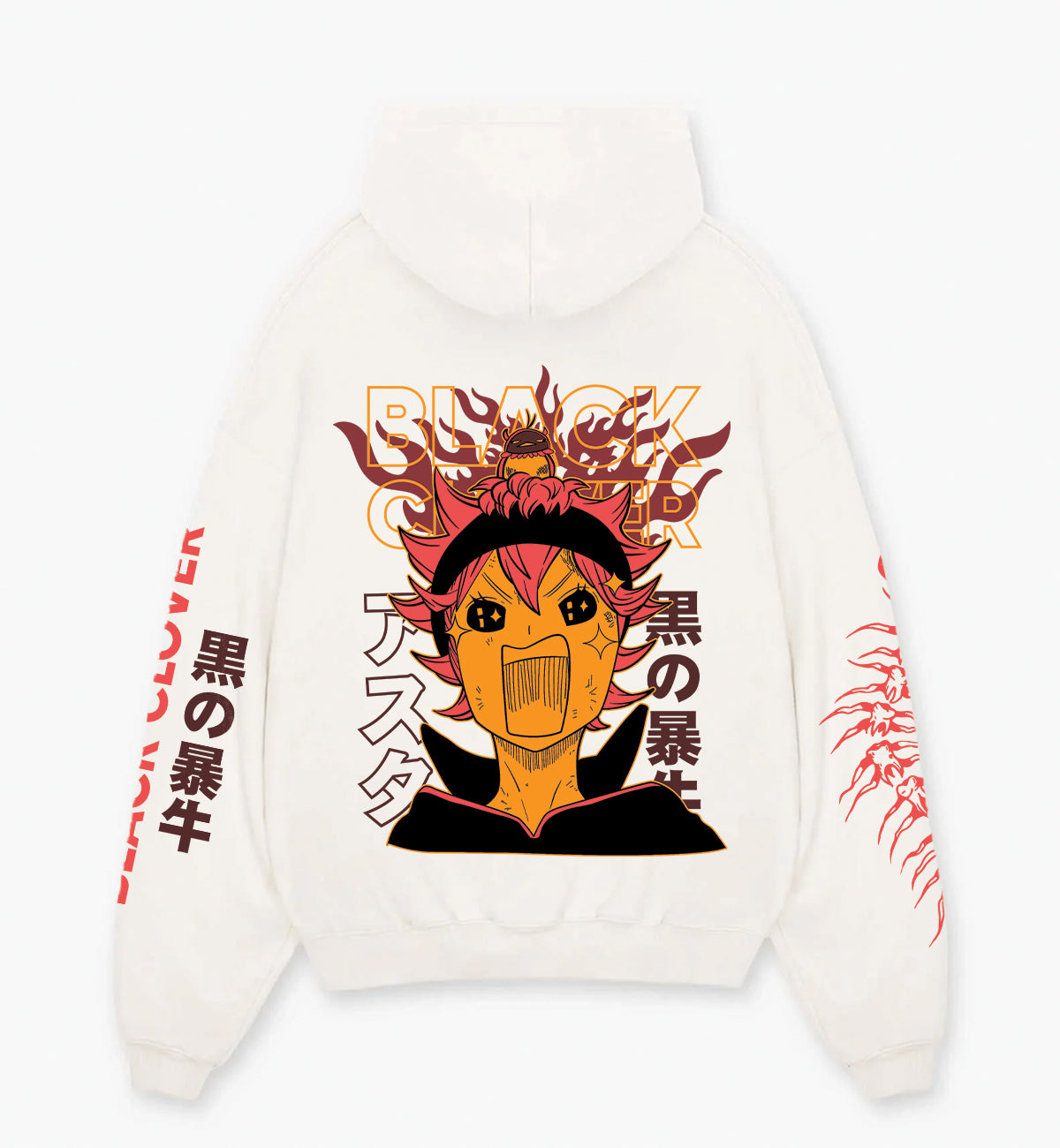 Black Clover Designed Oversized Hoodie