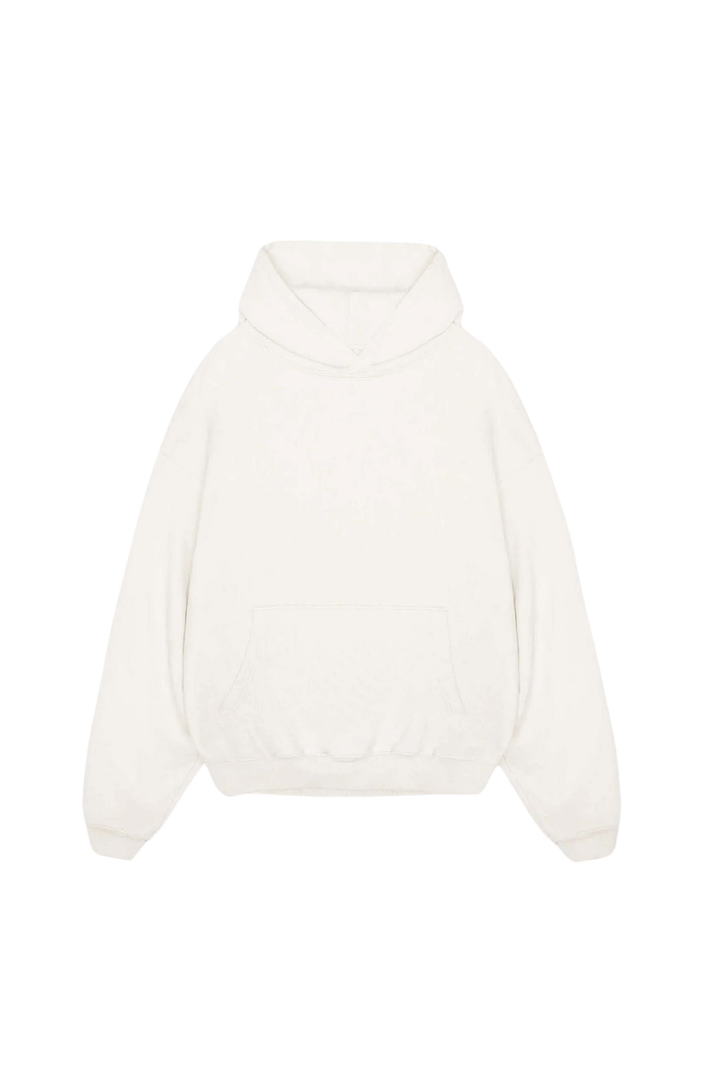 Plain White Designed Oversized Hoodie