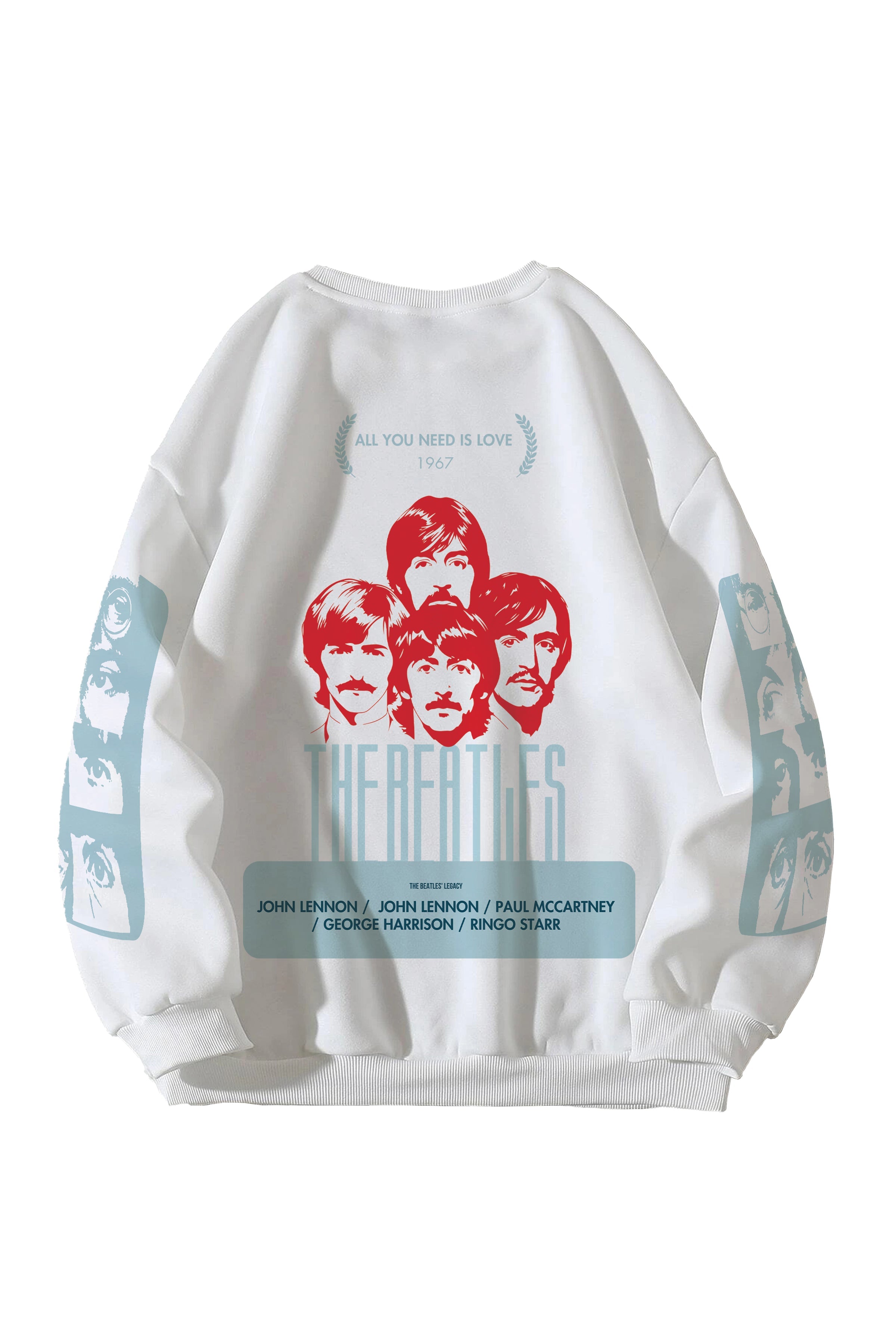 The Beatles Designed Oversized Sweatshirt