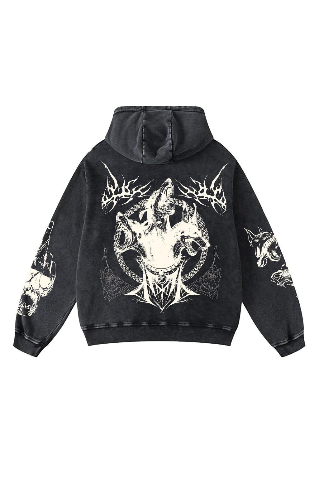 Hell Hounds Designed Oversized Hoodie