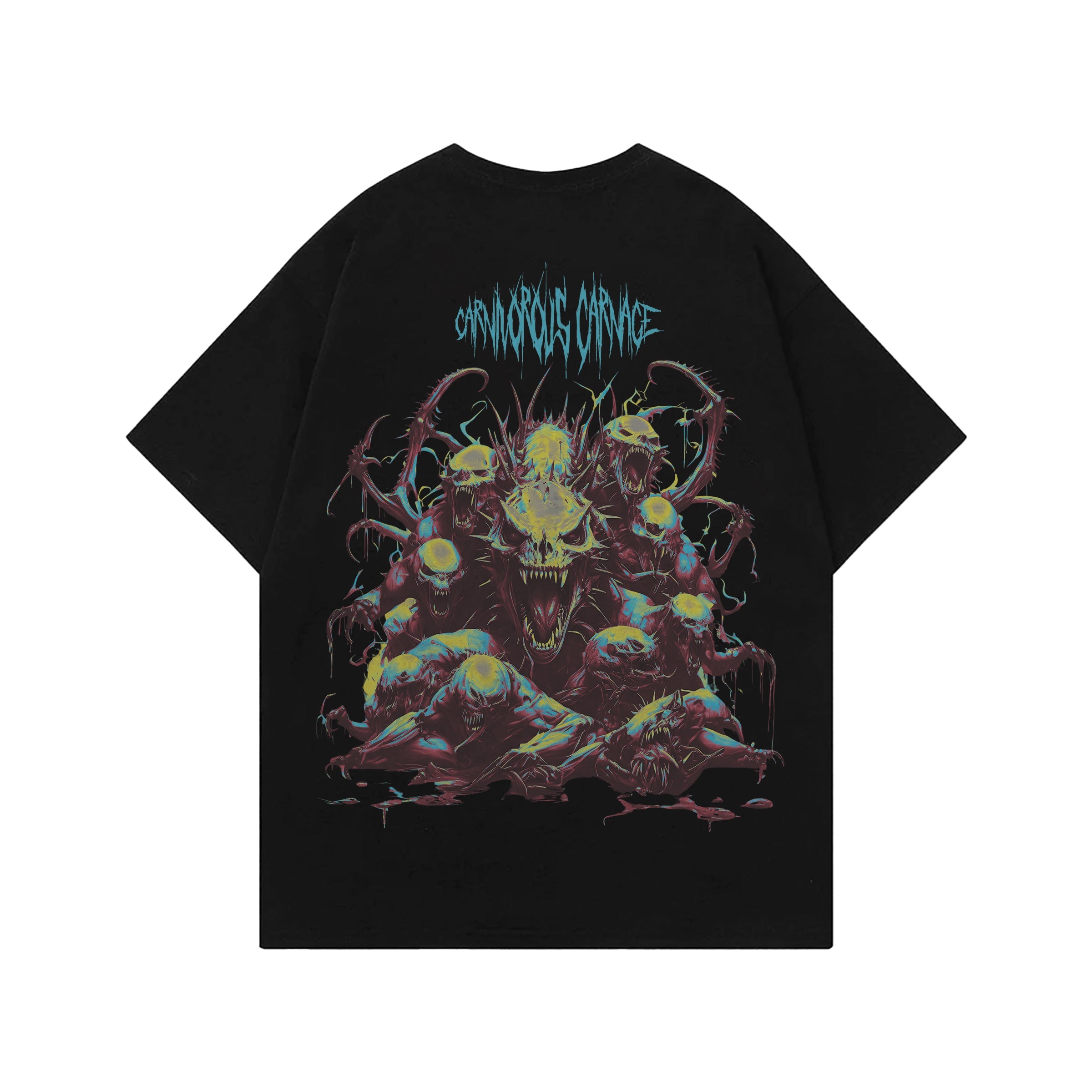 Carnivorous Carnage Designed Oversized T-shirt