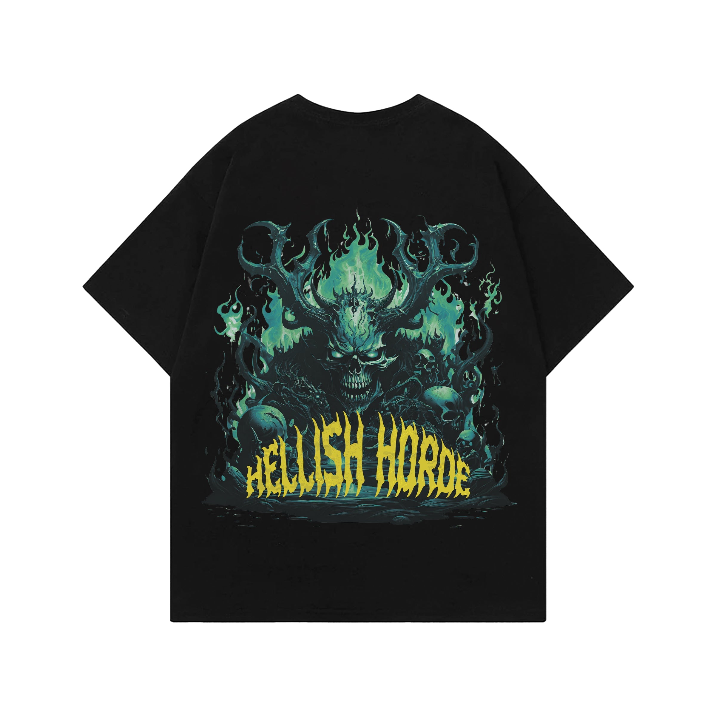 Hellish Horde Designed Oversized T-shirt