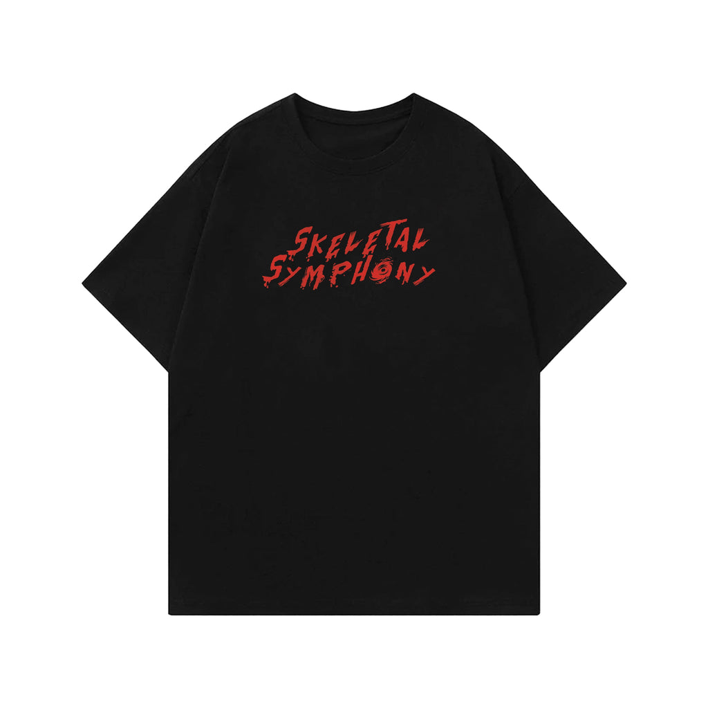 Skeletal Symphony Designed Oversized T-shirt
