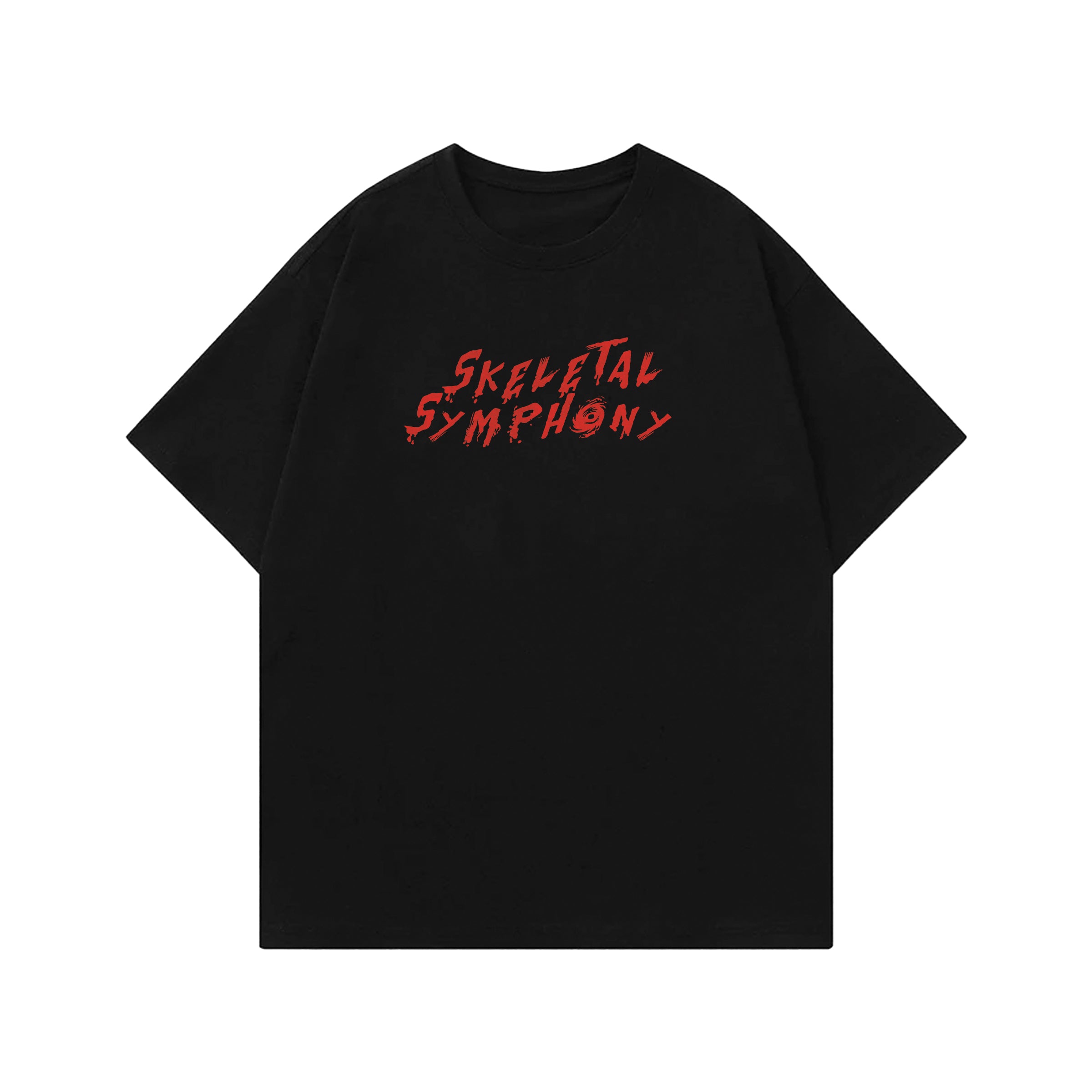 Skeletal Symphony Designed Oversized T-shirt