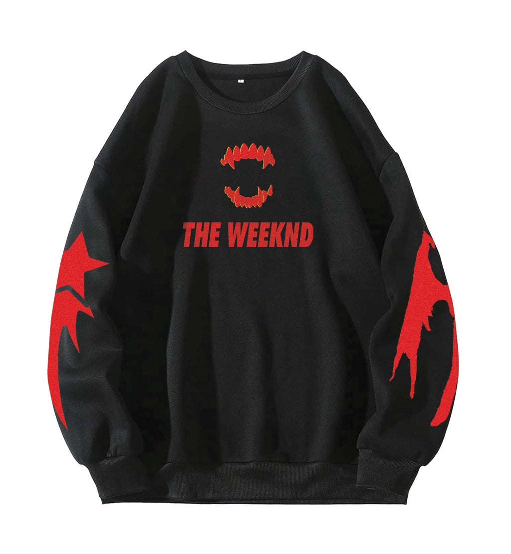 The Weeknd Designed Oversized Sweatshirt