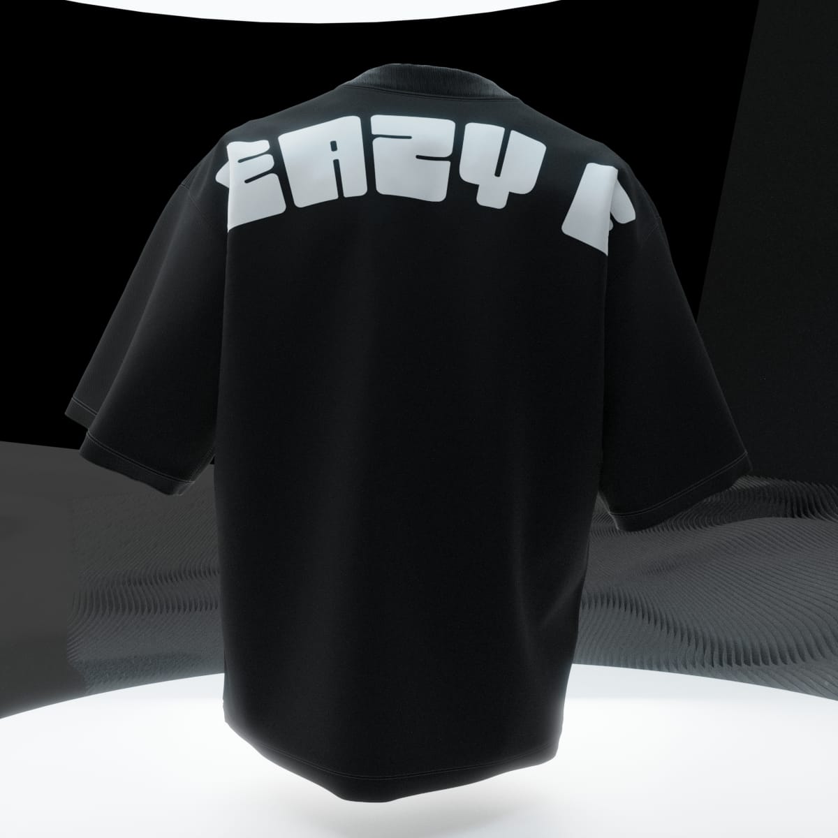 Eazy E Reflective Designed Oversized Tee