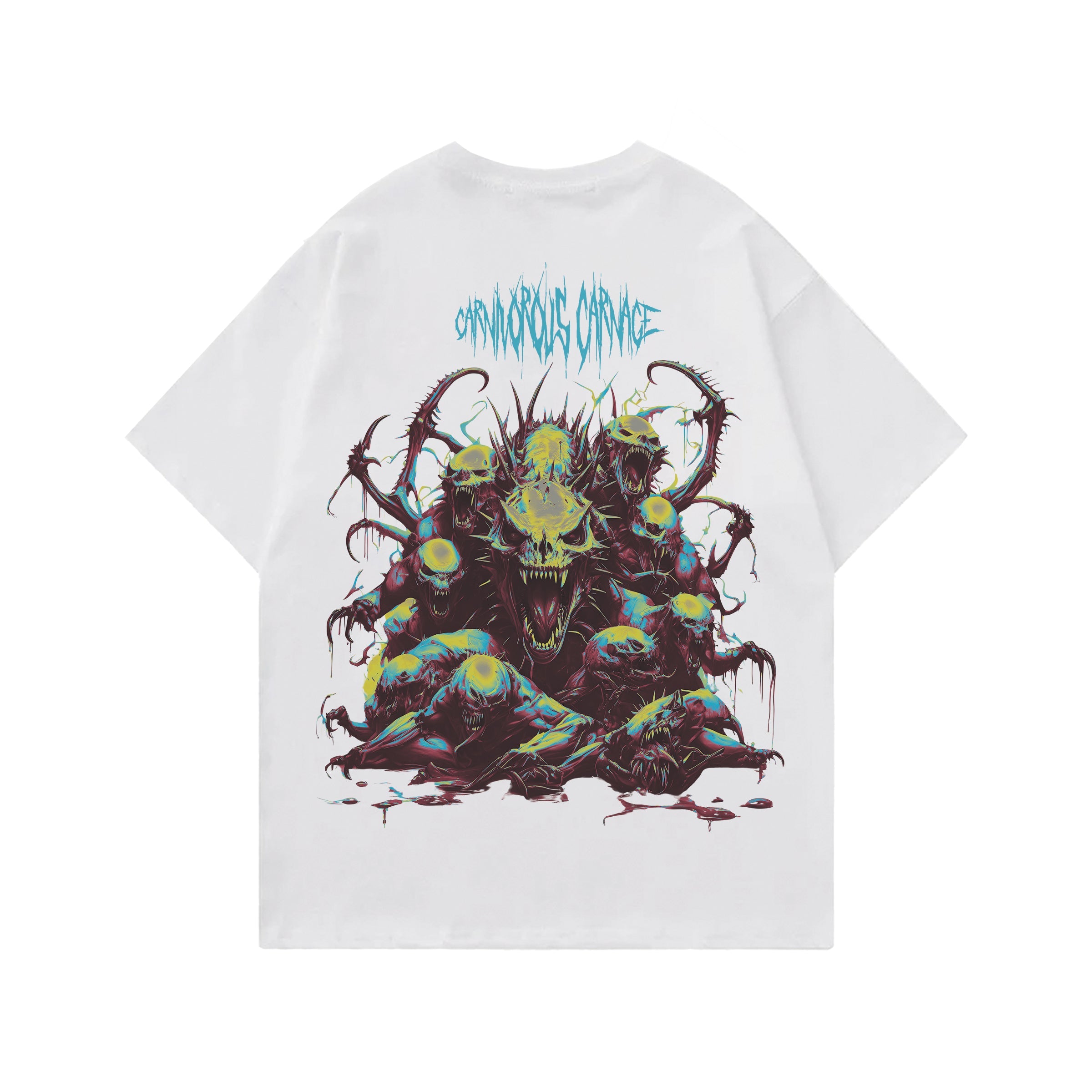 Carnivorous Carnage Designed Oversized T-shirt