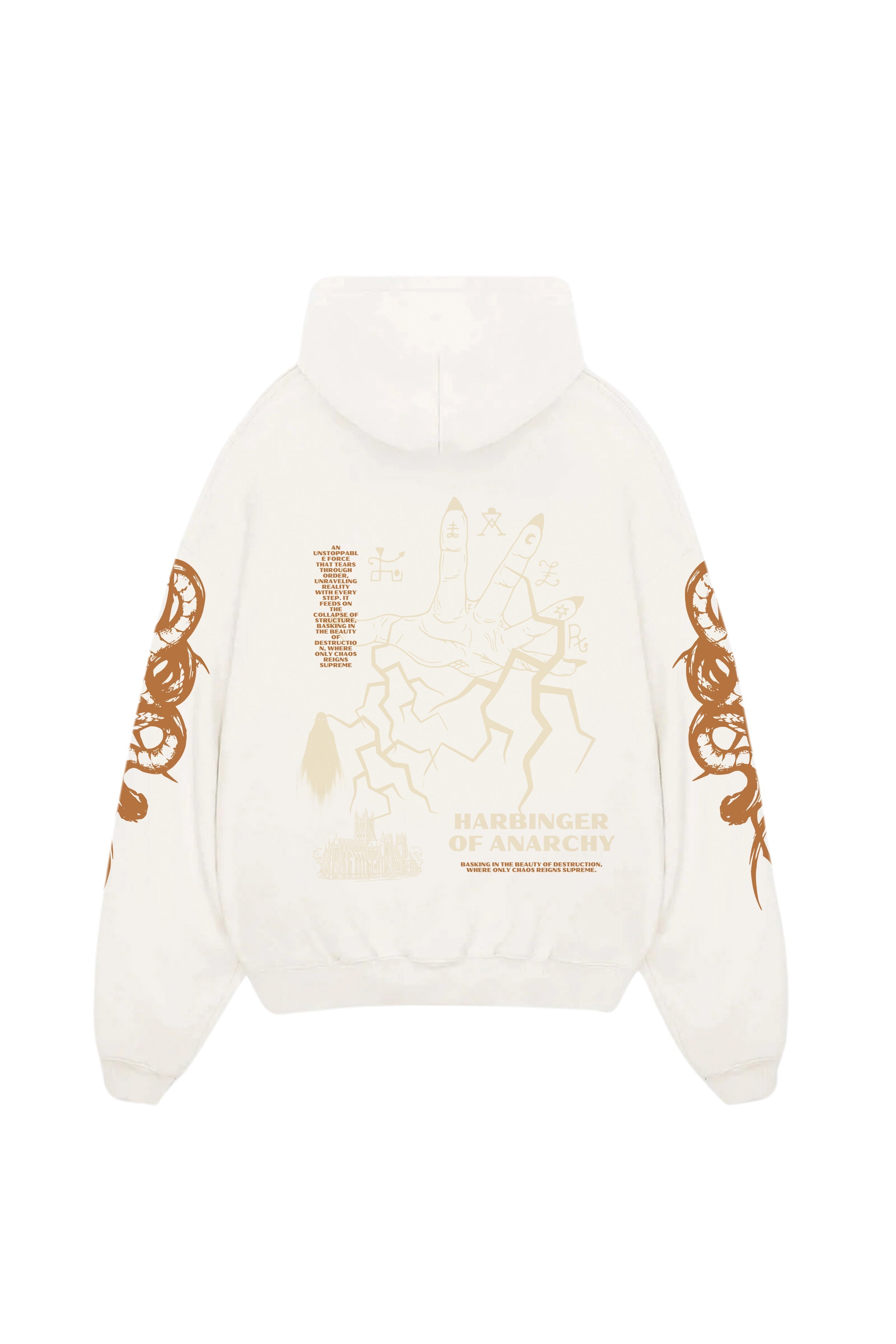 Harbinger Of Anarchy Designed Oversized Hoodie