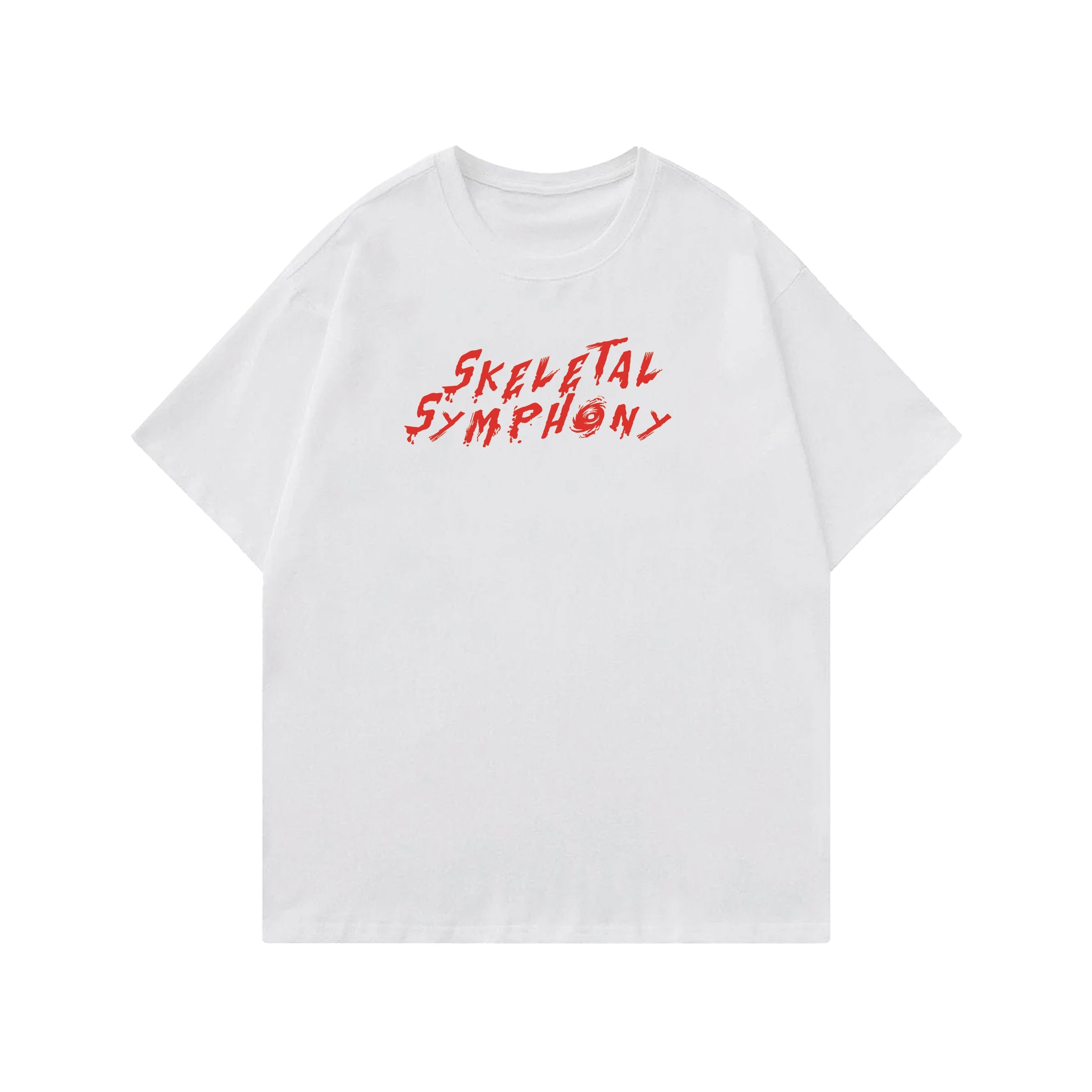 Skeletal Symphony Designed Oversized T-shirt